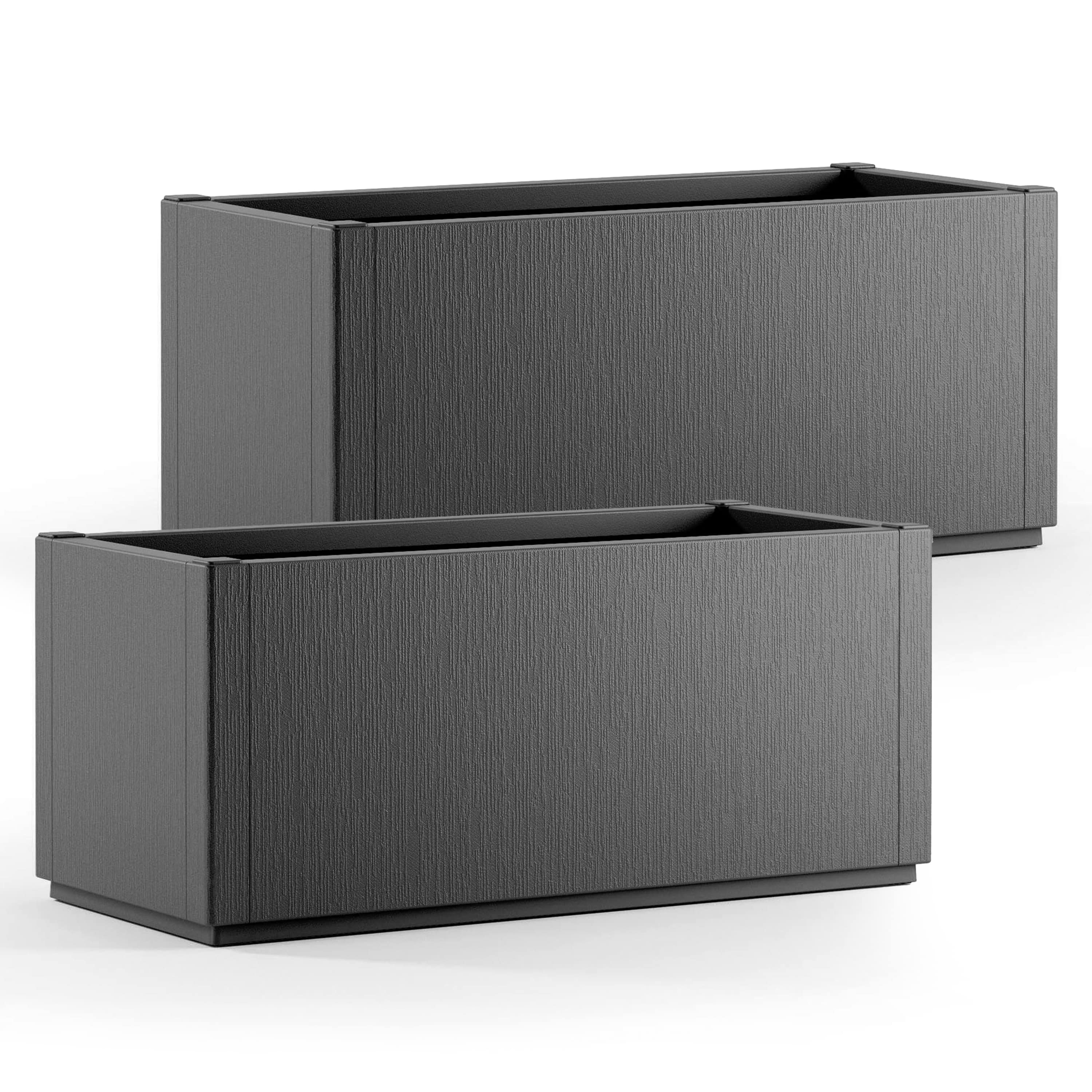 Bloempot\u0020Ethica\u0020Set\u0020van\u00202\u0020Antraciet\u0020plastic\u002080x36x36cm Bloempot\u0020Ethica\u0020Set\u0020van\u00202\u0020Antraciet\u0020plastic\u002080x36x36cm