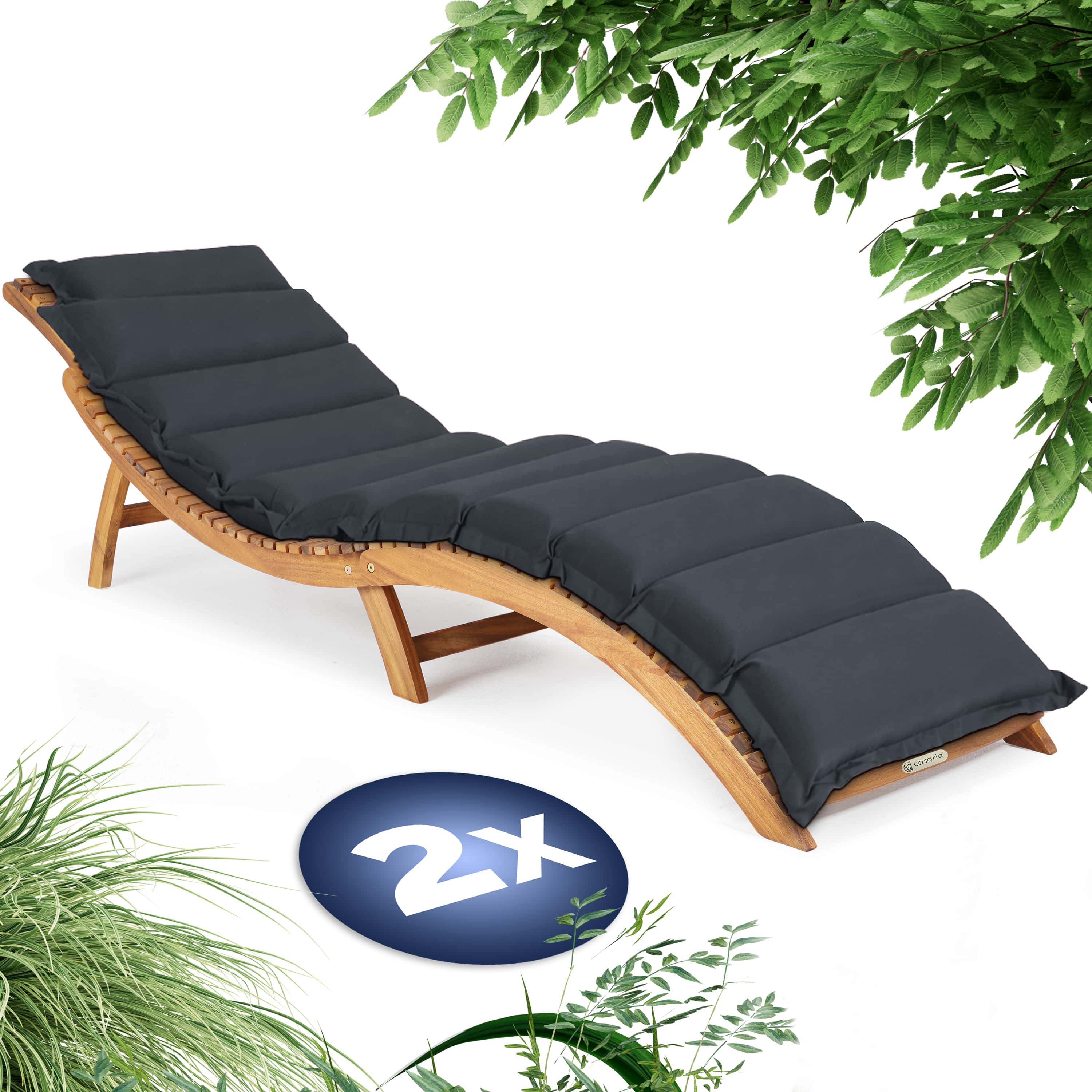 Ligbed\u0020Set\u0020van\u00202\u0020Acaciahout\u0020FSC\u00AE\u002Dgecertificeerd\u0020incl\u0020kussen\u0020Antraciet Ligbed\u0020Set\u0020van\u00202\u0020Acaciahout\u0020FSC\u00AE\u002Dgecertificeerd\u0020incl\u0020kussen\u0020Antraciet