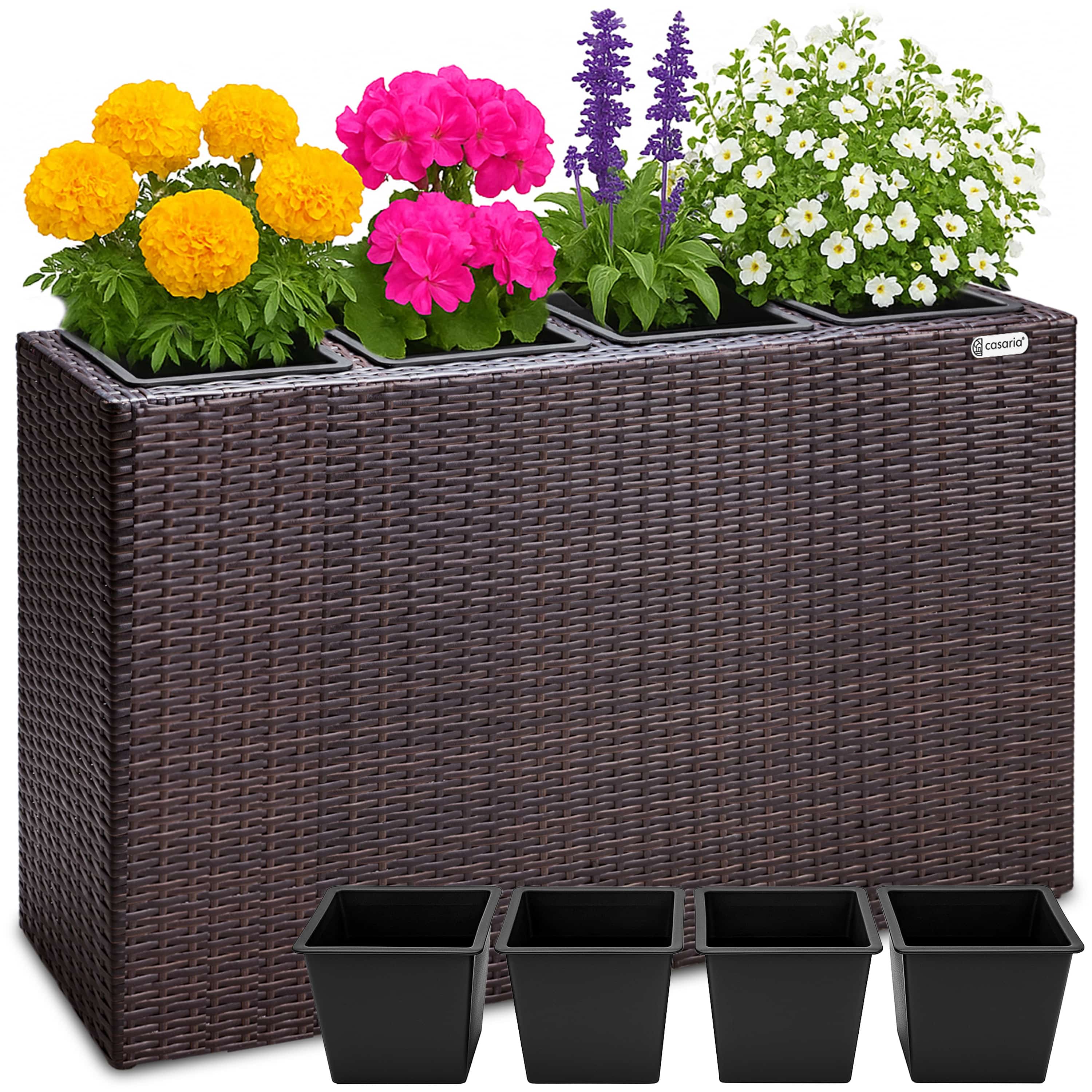 Hoge\u0020Plantenbak\u0020Bruin\u0020Kunststof\u002095x27x60cm Hoge\u0020Plantenbak\u0020Bruin\u0020Kunststof\u002095x27x60cm