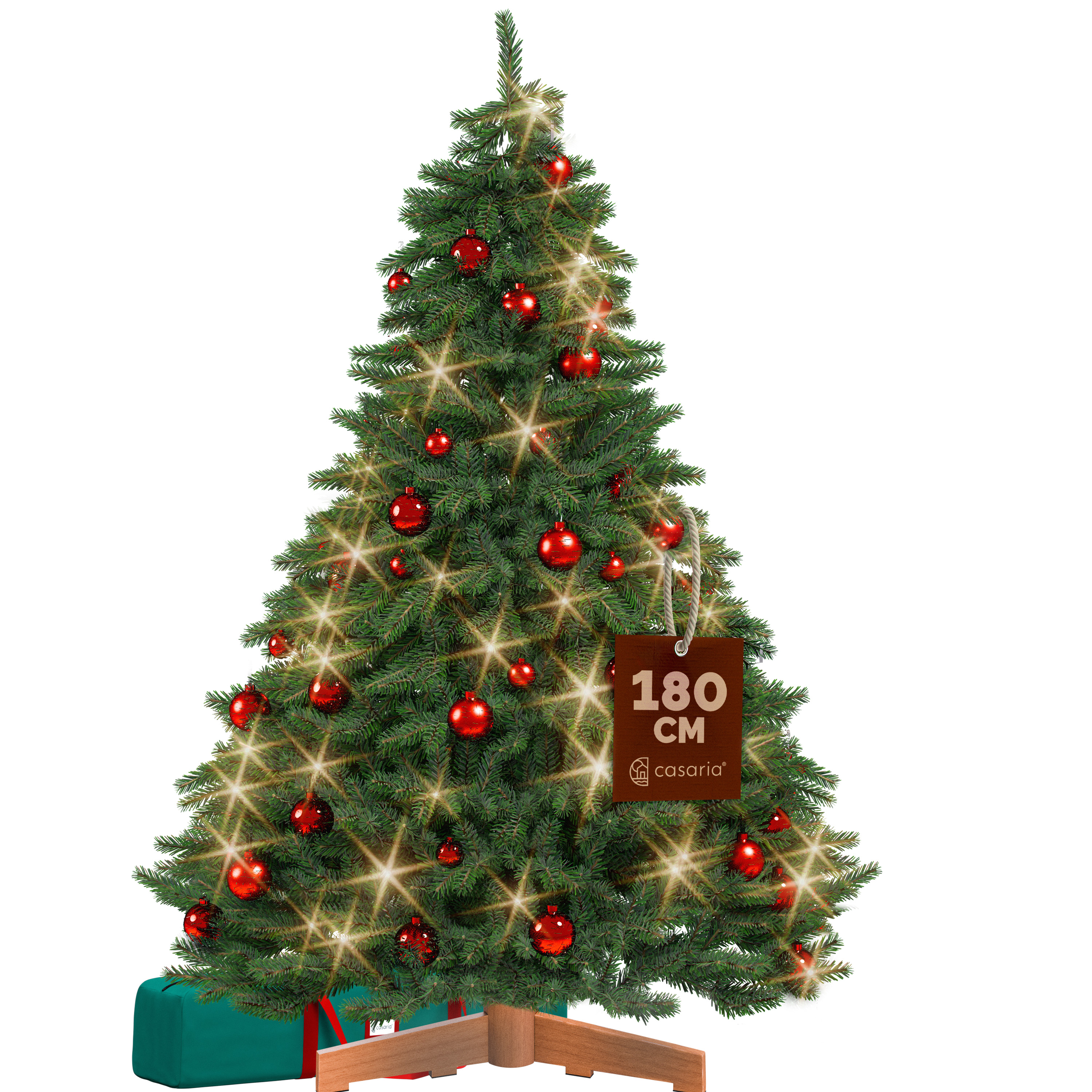 Kunstkerstboom\u0020Premium\u0020180cm\u0020\u002B\u0020kerstballen\u0020rood\u0020\u002B\u0020sprookjesverlichting\u0020warm\u0020wit