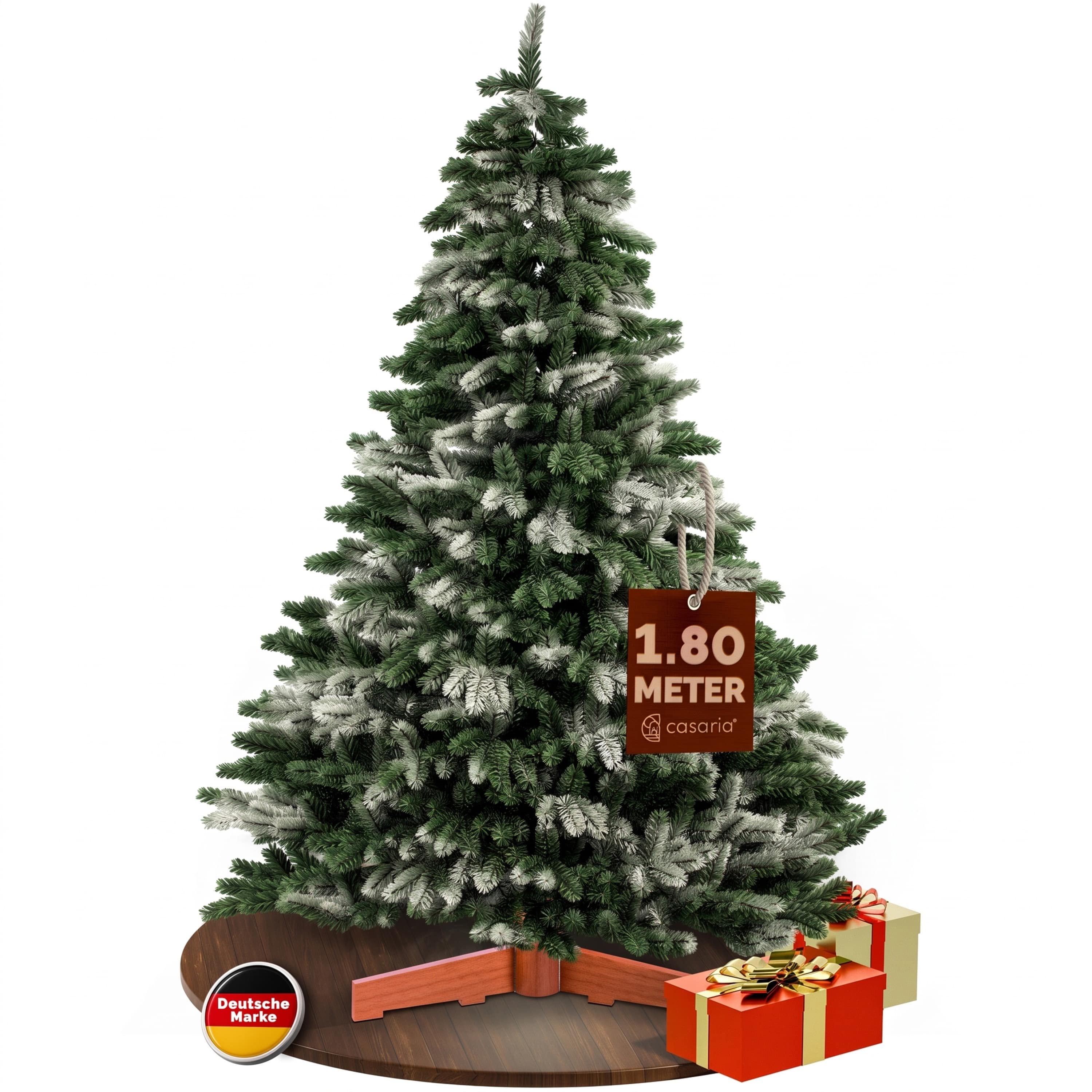 Kunstkerstboom\u0020Premium\u0020180cm\u0020sneeuwlook\u0020PE\u0020\u002F\u0020PVC\u0020houten\u0020standaard\u0020FSC\u00AE