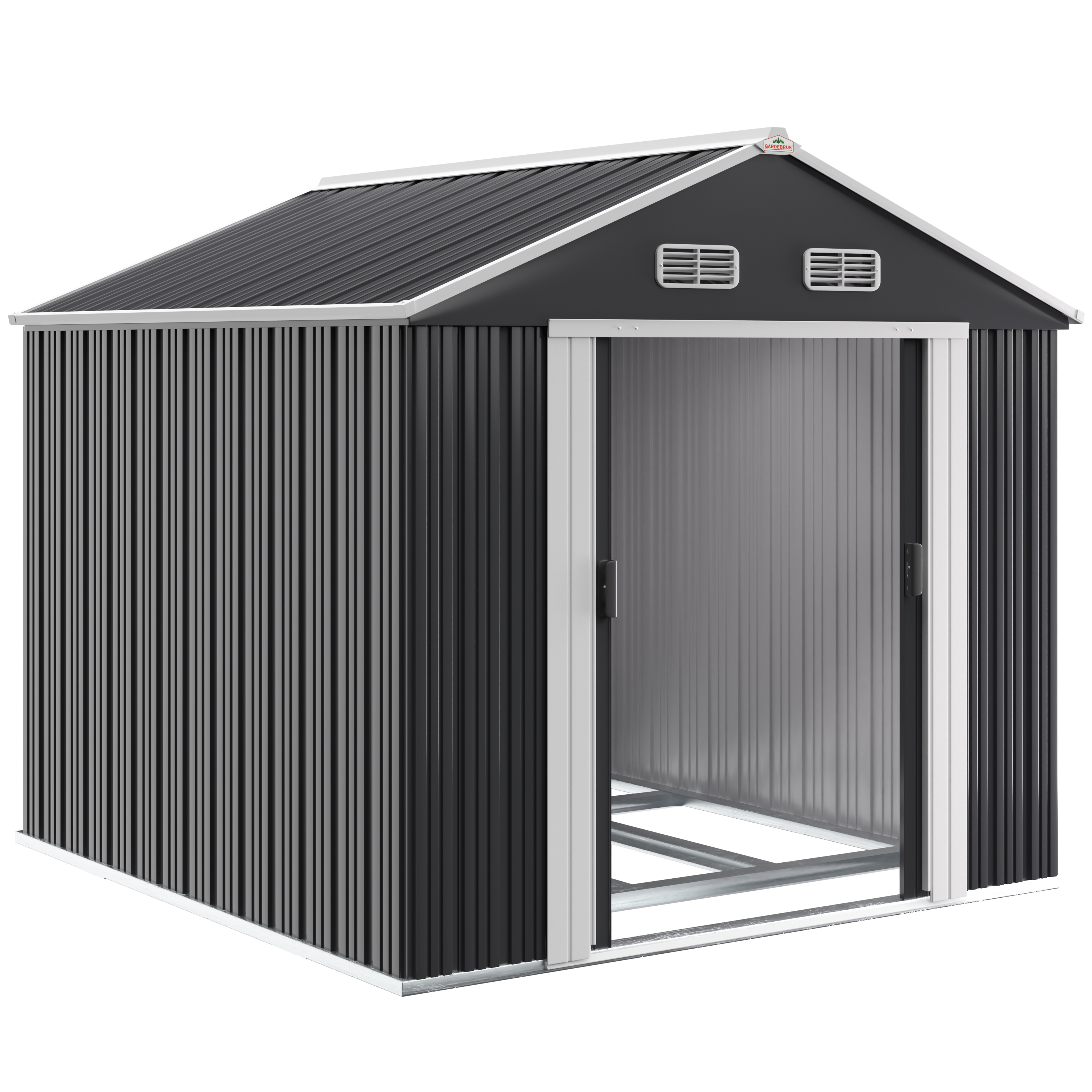 Tuinschuur\u0020Zwart\u0020Metaal\u0020257x312x177,5\u0020cm Tuinschuur\u0020Zwart\u0020Metaal\u0020257x312x177,5\u0020cm