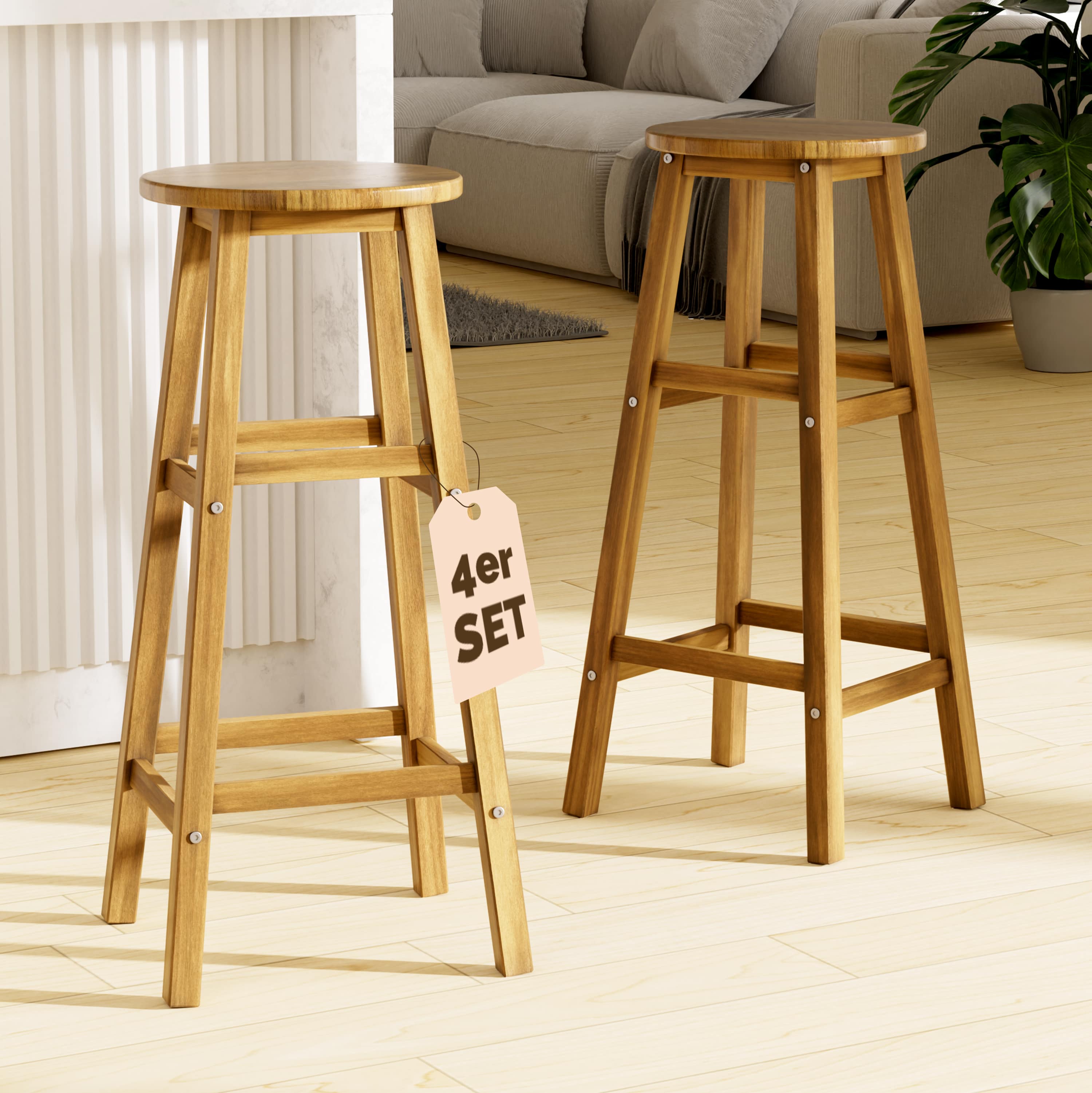 Barkrukken\u0020Set\u0020van\u00204\u0020Acaciahout\u002076cm Barkrukken\u0020Set\u0020van\u00204\u0020Acaciahout\u002076cm