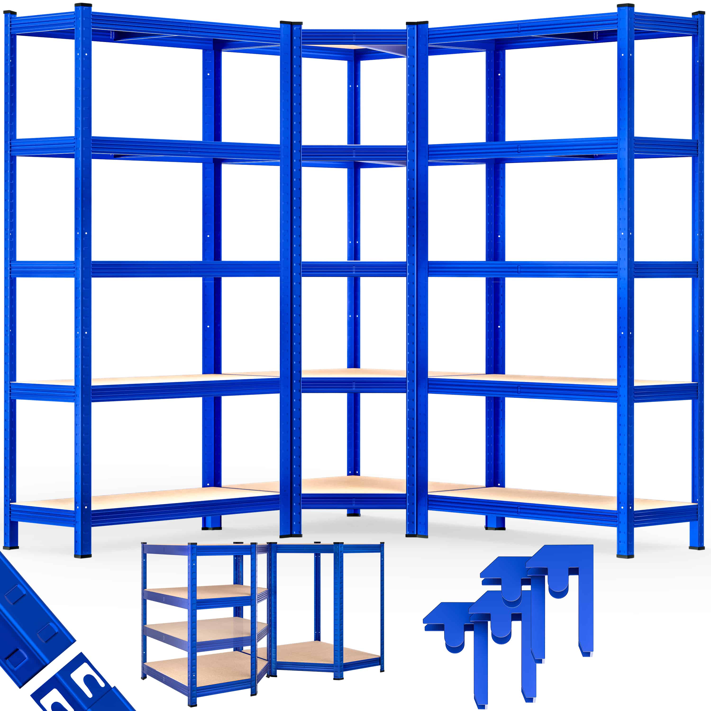 Stellingkast\u0020en\u0020hoekrekken\u0020set\u0020van\u00203\u0020Blauw\u0020875kg\u0020per\u0020stuk Stellingkast\u0020en\u0020hoekrekken\u0020set\u0020van\u00203\u0020Blauw\u0020875kg\u0020per\u0020stuk