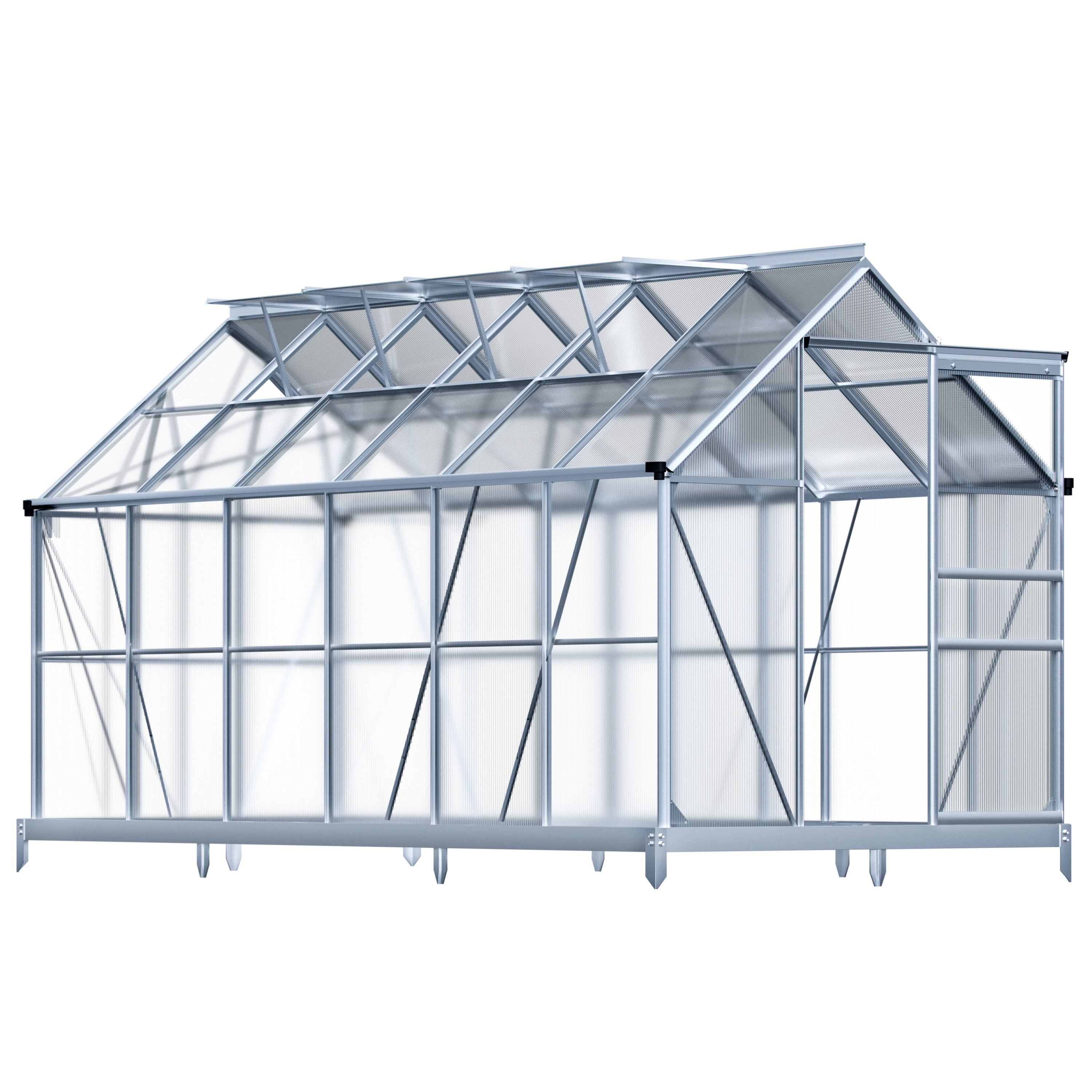 Tuinkas\u0020Aluminium\u0020380x190x195cm\u0020met\u0020fundering Tuinkas\u0020Aluminium\u0020380x190x195cm\u0020met\u0020fundering