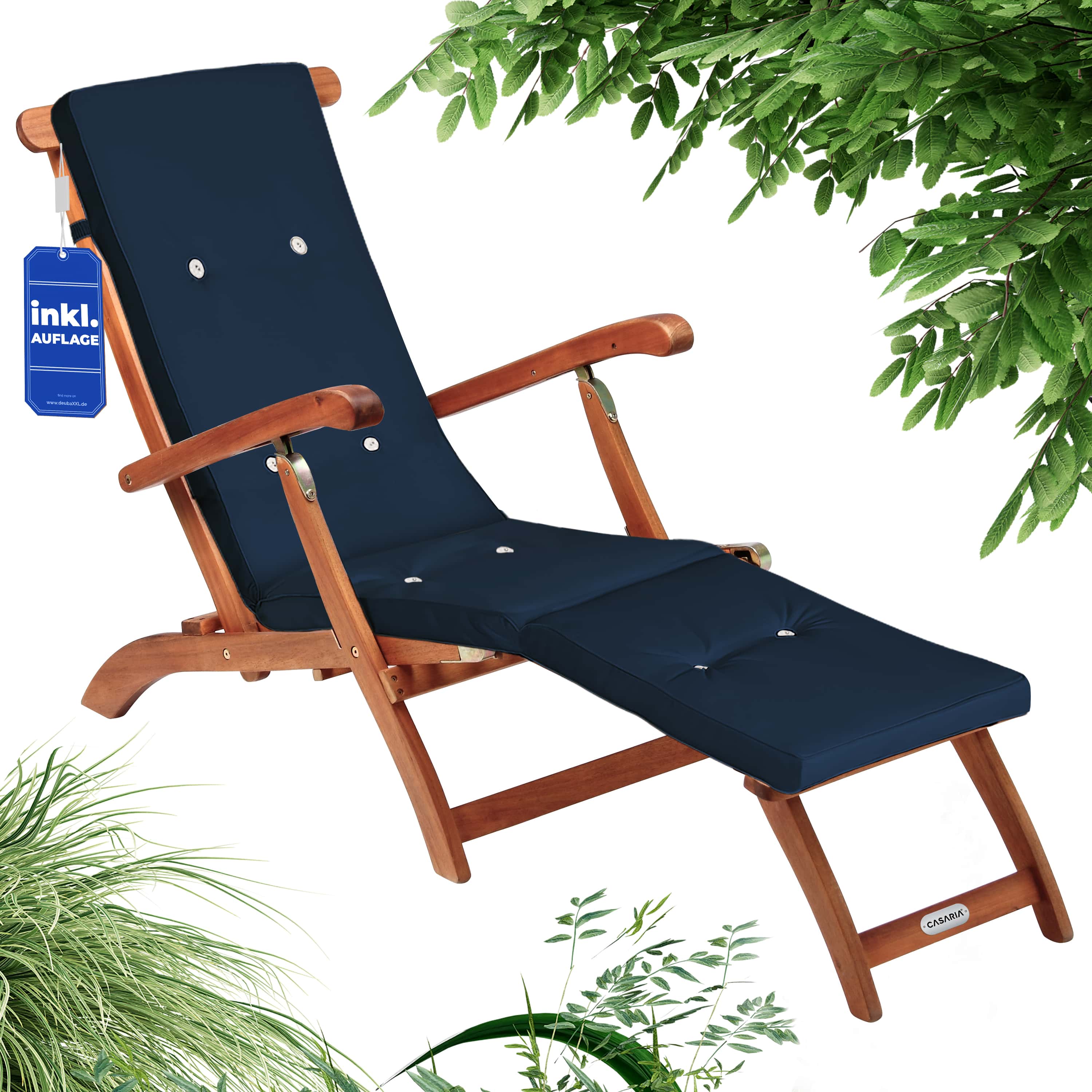 Ligbed\u0020Queen\u0020Mary\u00AE\u0020acaciahout\u0020FSC\u00AE\u002Dgecertificeerd\u0020incl\u0020kussen\u0020Blauw Ligbed\u0020Queen\u0020Mary\u00AE\u0020acaciahout\u0020FSC\u00AE\u002Dgecertificeerd\u0020incl\u0020kussen\u0020Blauw