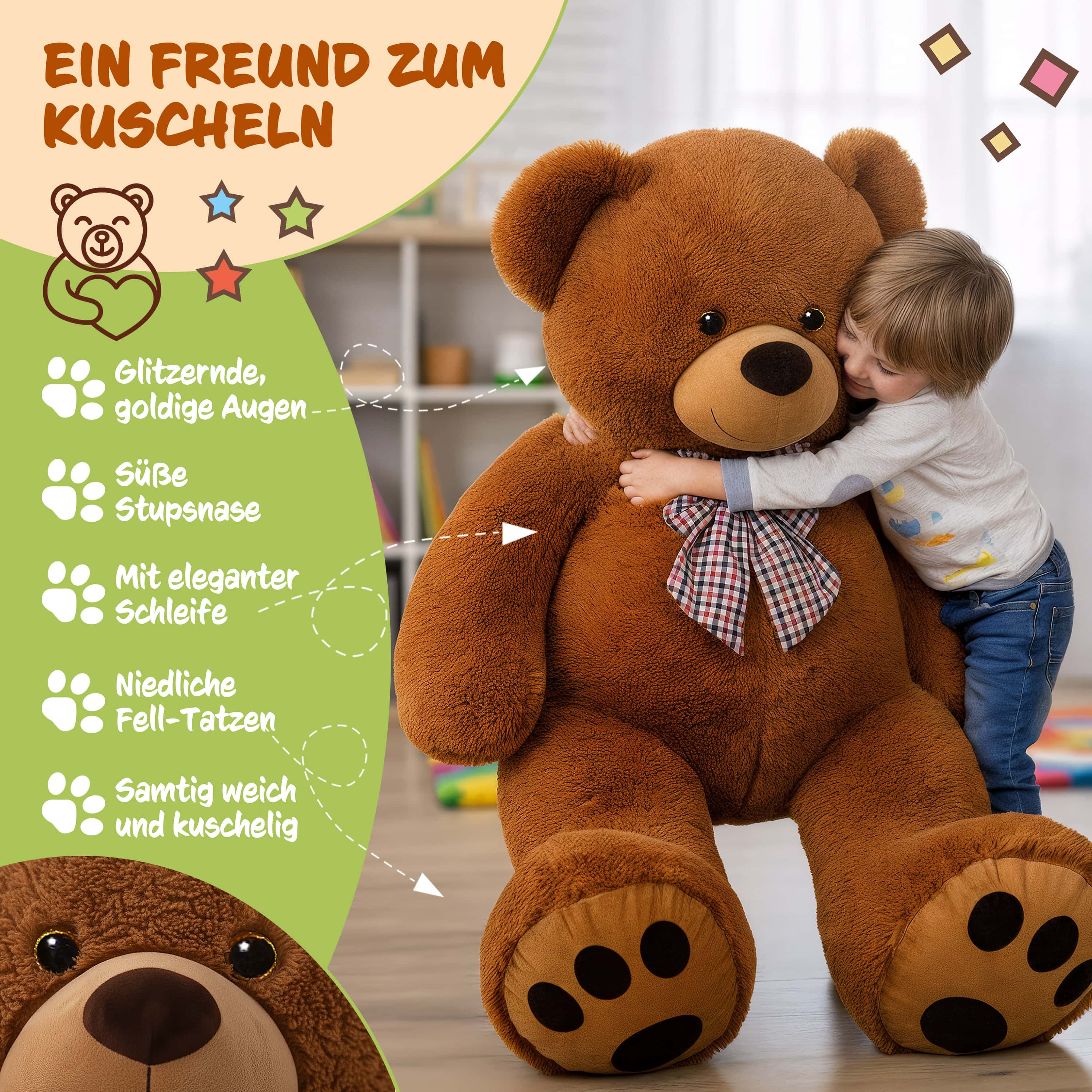 Knuffelbeer\u0020Bruin\u0020Pluche\u0020100cm\u0020XL Knuffelbeer\u0020Bruin\u0020Pluche\u0020100cm\u0020XL