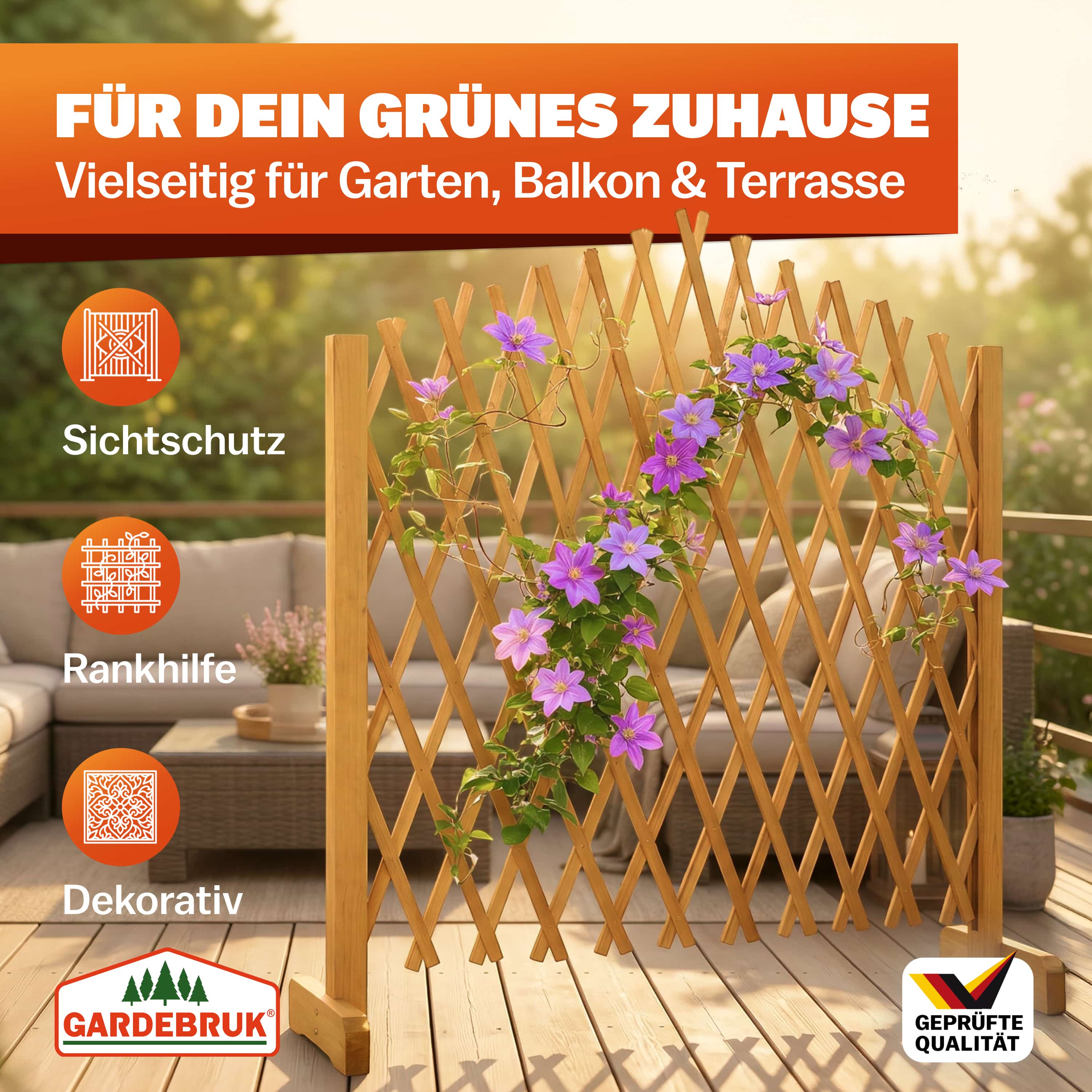 Plantenrek\u0020Bruin\u0020200x107cm