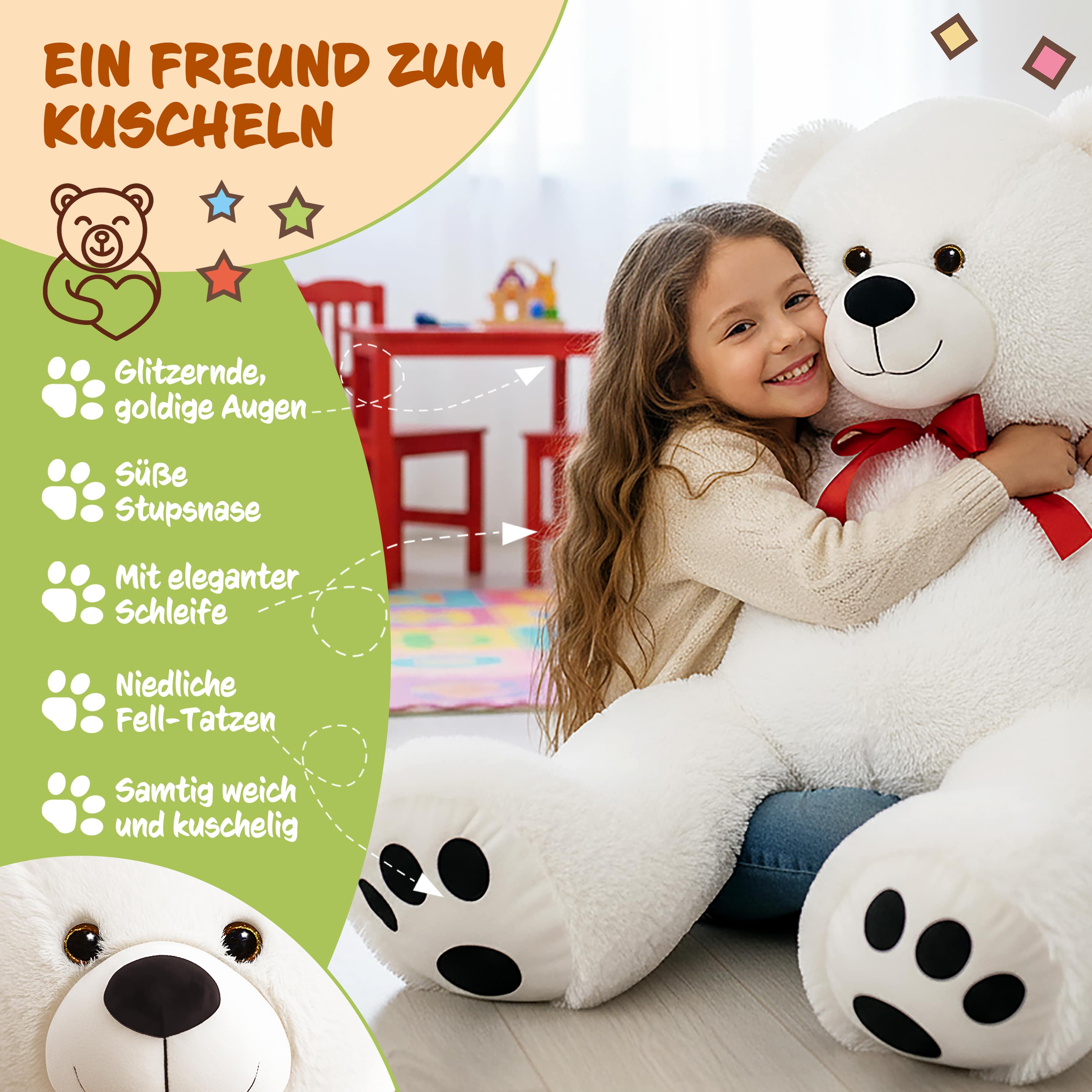 Knuffelbeer\u0020Wit\u0020Pluche\u0020100cm\u0020XL Knuffelbeer\u0020Wit\u0020Pluche\u0020100cm\u0020XL