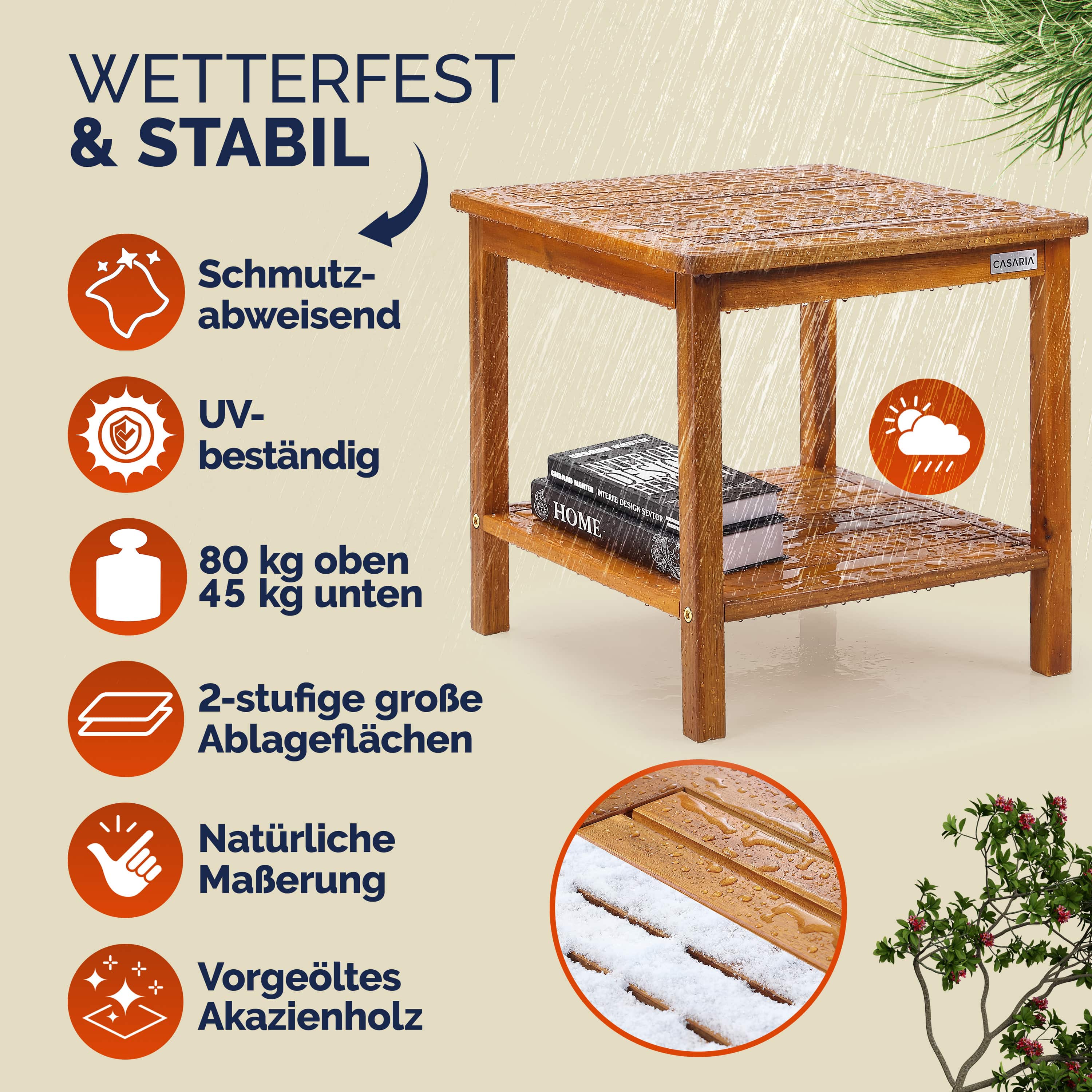 Bijzettafel\u0020Washington\u0020Acaciahout\u002045x45x45cm