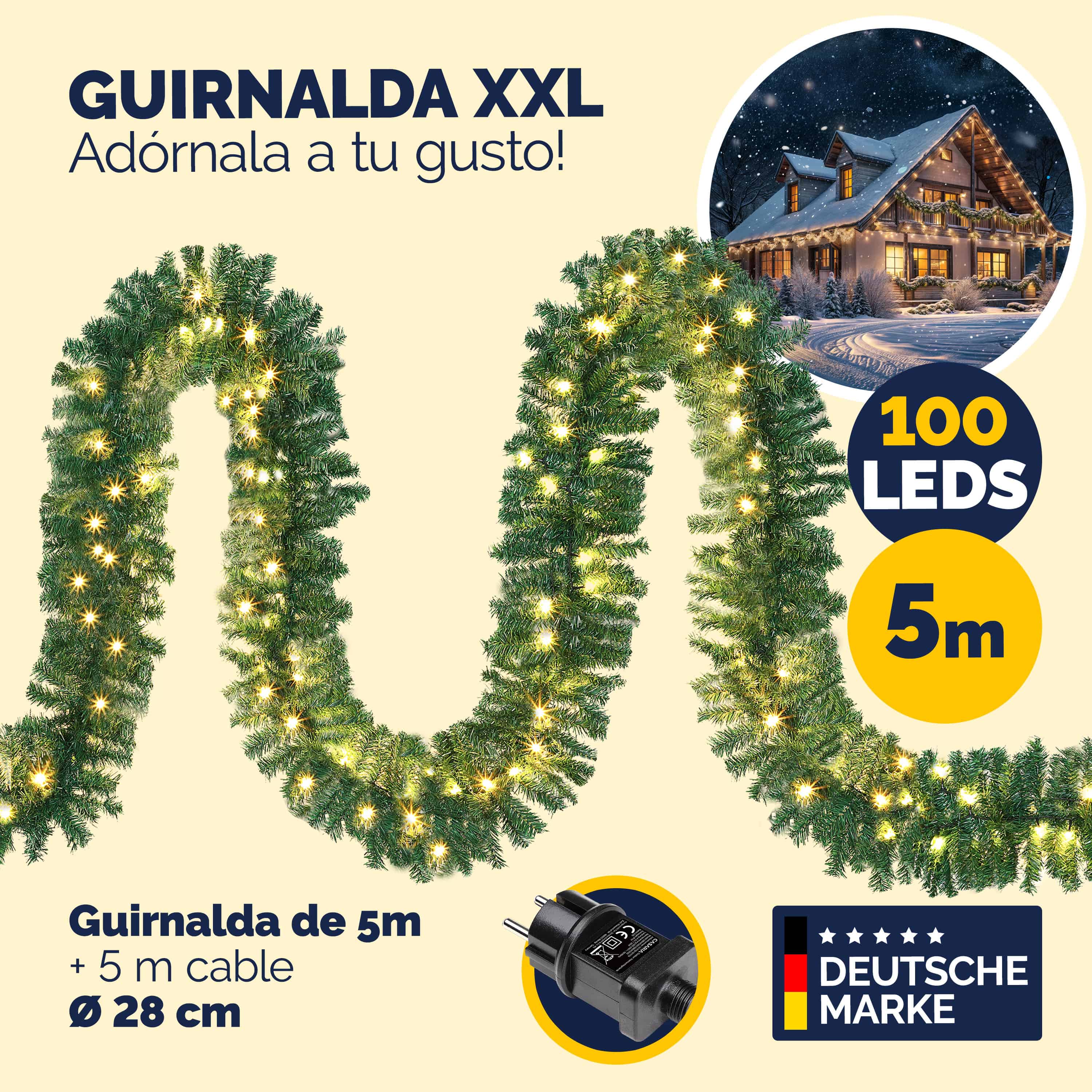 Guirlande\u0020Groen\u00205m\u0020100\u0020LED\u00B4s\u0020Kerst Guirlande\u0020Groen\u00205m\u0020100\u0020LED\u00B4s\u0020Kerst
