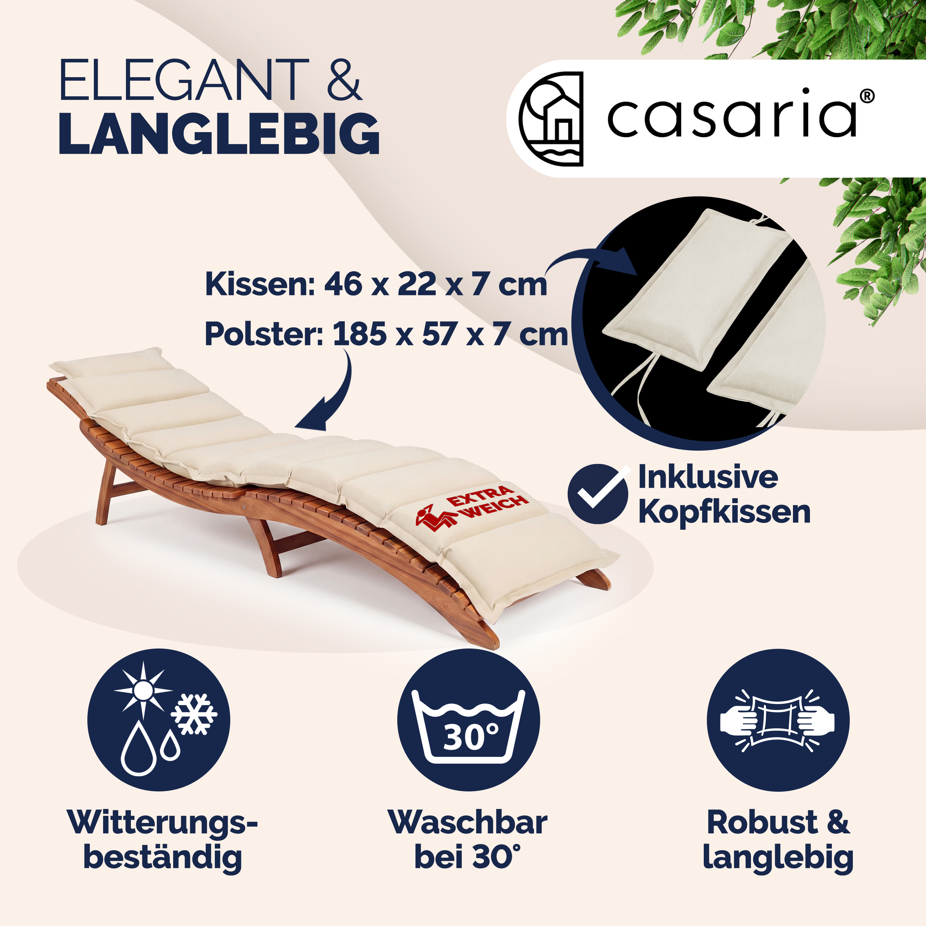 Ligbedkussen\u0020Cr\u00E8me\u0020183x56x7cm Ligbedkussen\u0020Cr\u00E8me\u0020183x56x7cm