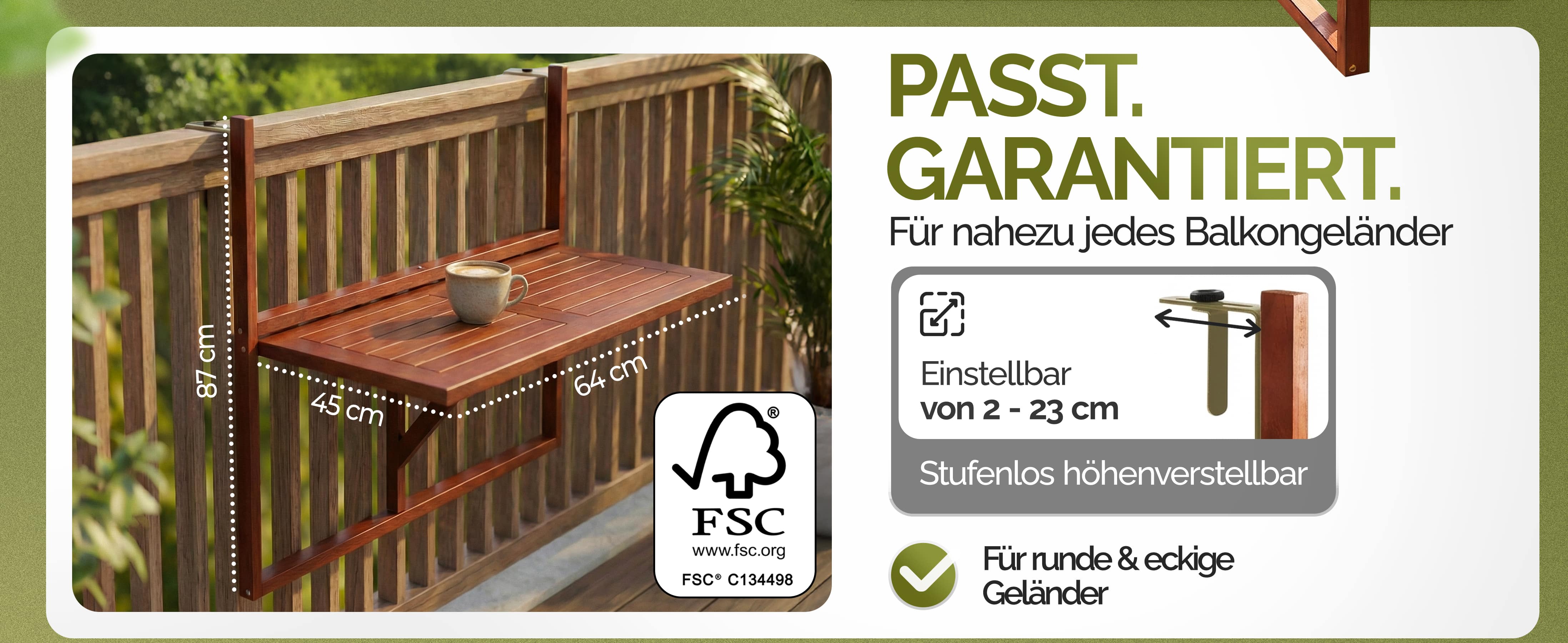 Balkonhangtafel\u0020acaciahout\u002065x45x87cm\u0020opvouwbaar Balkonhangtafel\u0020acaciahout\u002065x45x87cm\u0020opvouwbaar