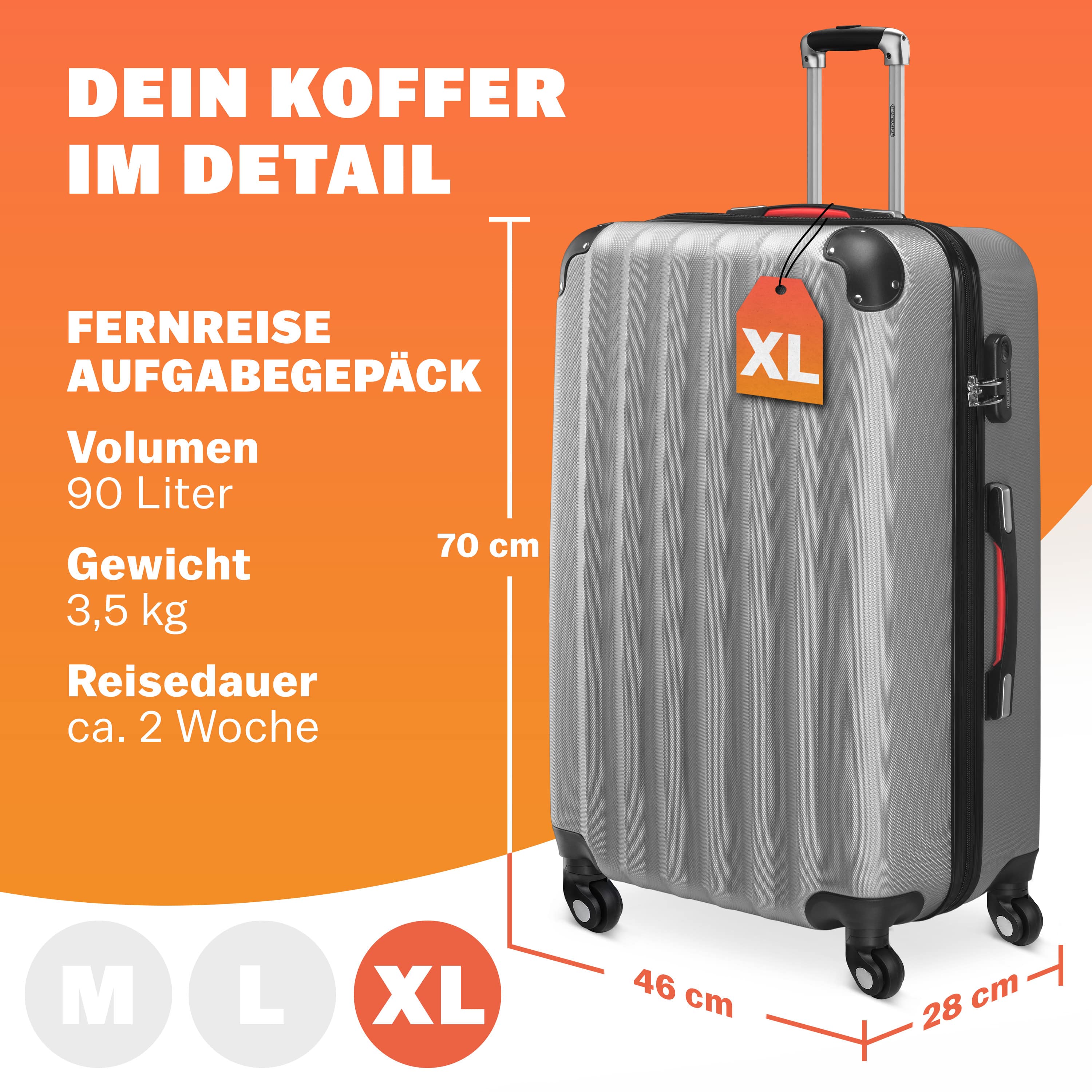 Reiskoffer\u0020Baseline\u0020Zilver\u0020Kunststof\u0020Hardcase\u002090\u0020L Reiskoffer\u0020Baseline\u0020Zilver\u0020Kunststof\u0020Hardcase\u002090\u0020L
