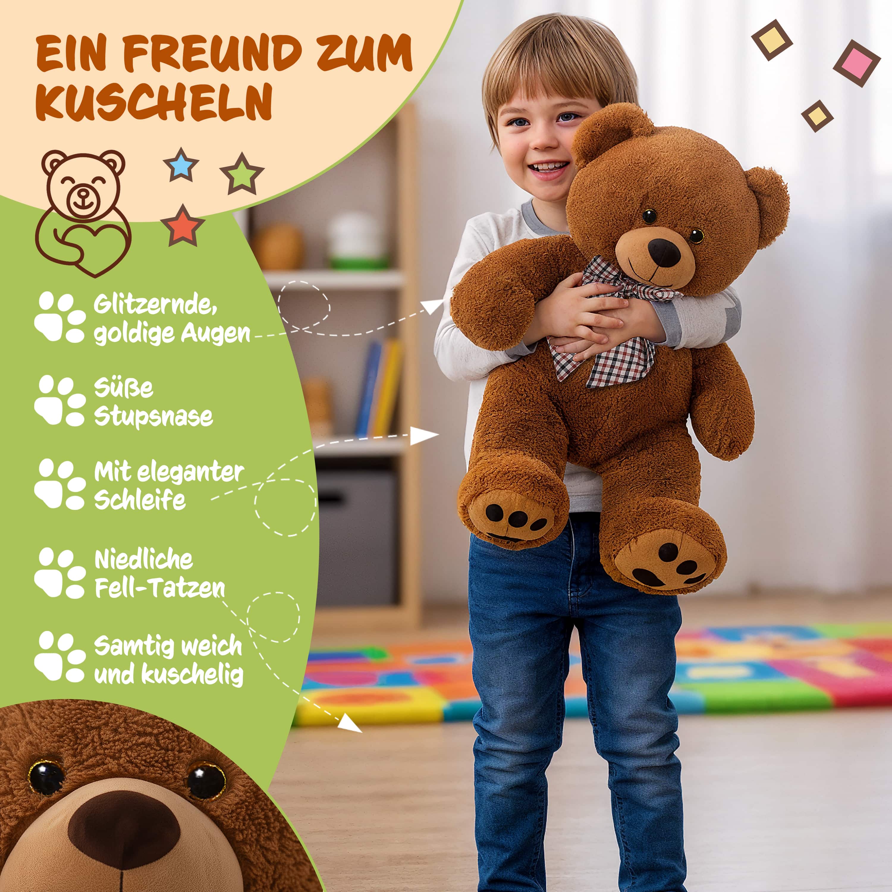 Knuffelbeer\u0020Bruin\u0020Pluche\u002050cm\u0020L Knuffelbeer\u0020Bruin\u0020Pluche\u002050cm\u0020L