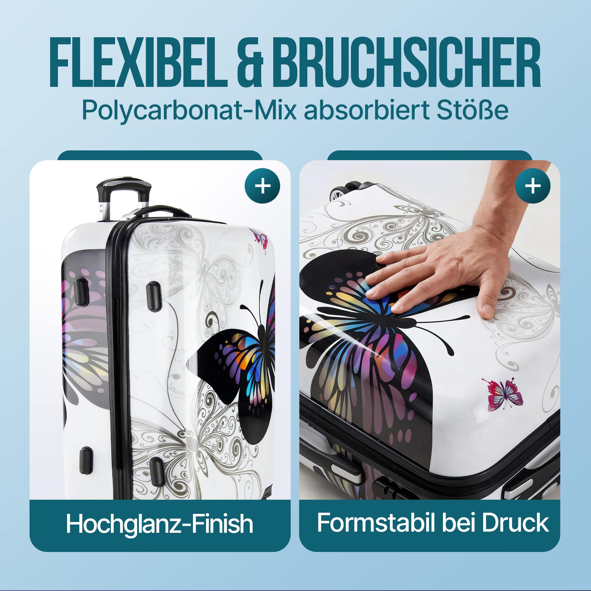 Reiskoffer\u0020Butterfly\u0020L\u0020Polycarbonaat\u002066L\u002068x43x27cm Reiskoffer\u0020Butterfly\u0020L\u0020Polycarbonaat\u002066L\u002068x43x27cm