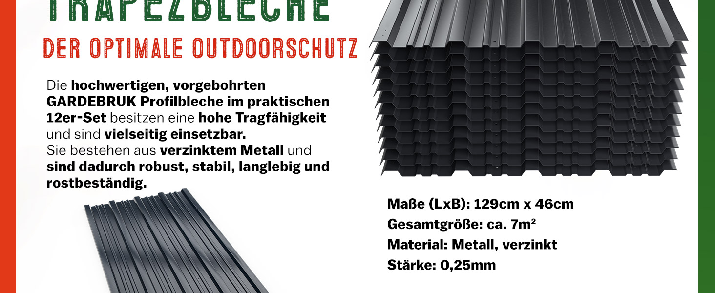 Trapezium\u0020Dakplaten\u002012\u0020Stuks\u0020Antraciet\u0020Metaal\u0020129x46cm