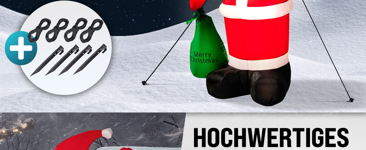 Opblaasbare\u0020Kerstman\u0020Polyester\u0020180x120cm\u00206\u0020LED\u00B4s