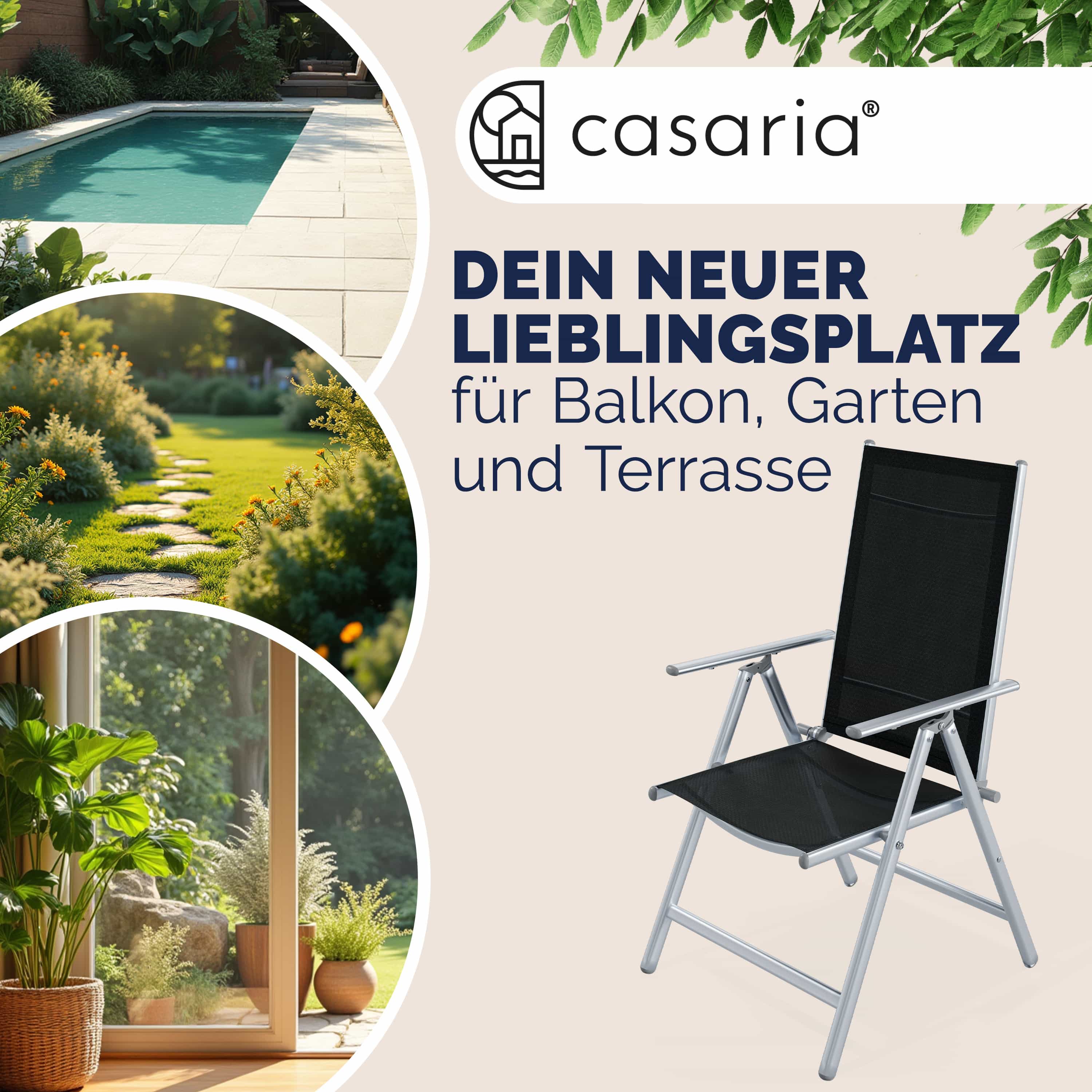 Tuinstoel\u0020Bern\u0020Set\u0020van\u00202\u0020Zilver\u0020Aluminium