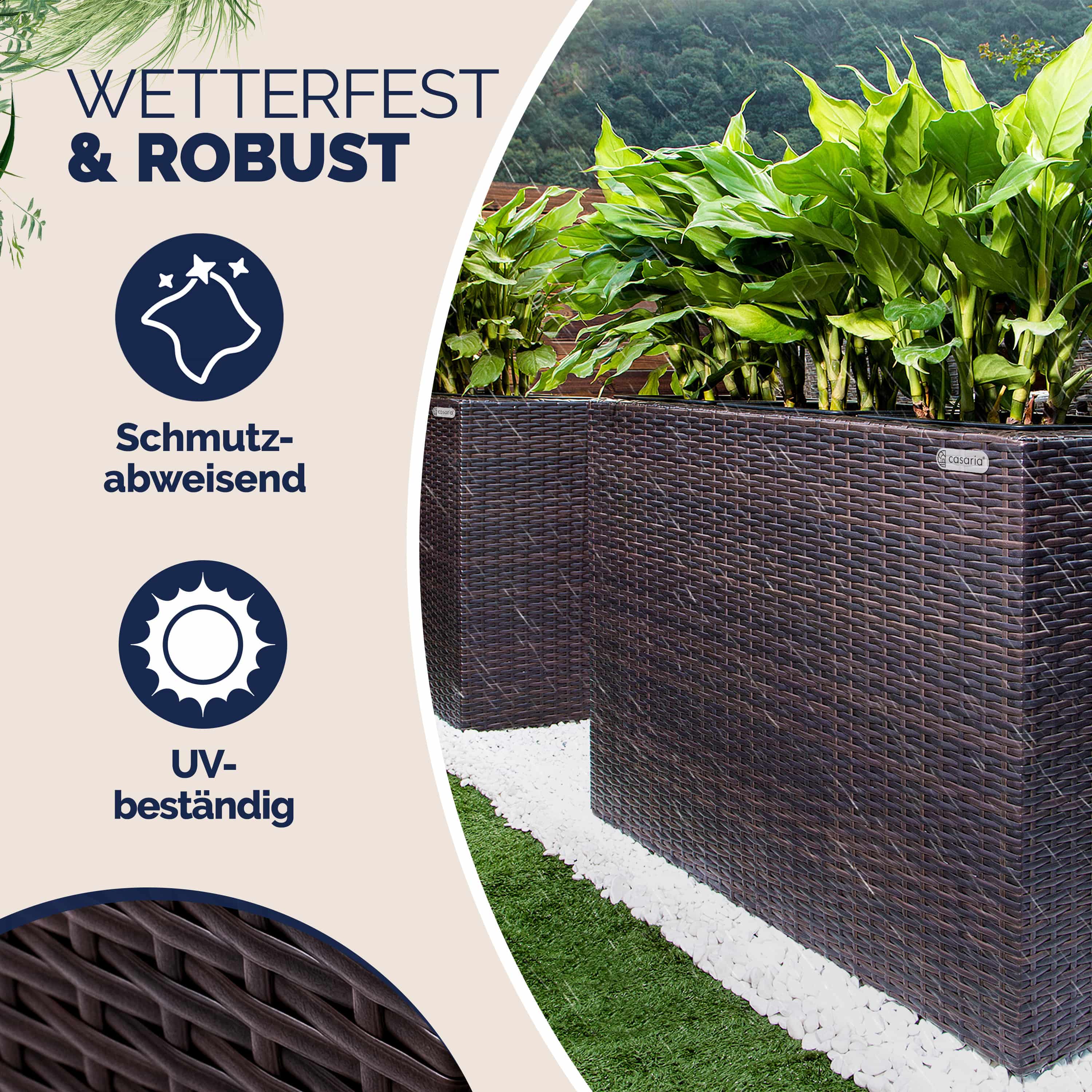 Hoge\u0020Plantenbak\u0020Bruin\u0020Kunststof\u002095x27x60cm Hoge\u0020Plantenbak\u0020Bruin\u0020Kunststof\u002095x27x60cm