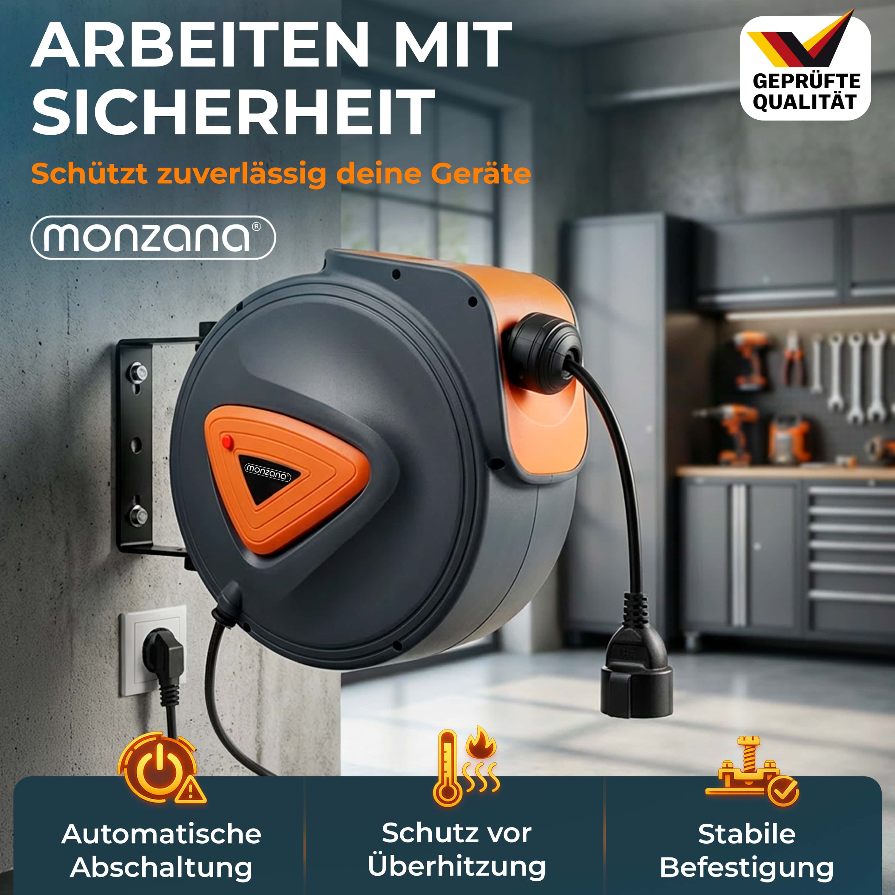 Kabelhaspel\u0020Automatisch\u002020m\u0020\u002B\u00201,5m\u0020Aansluitkabel