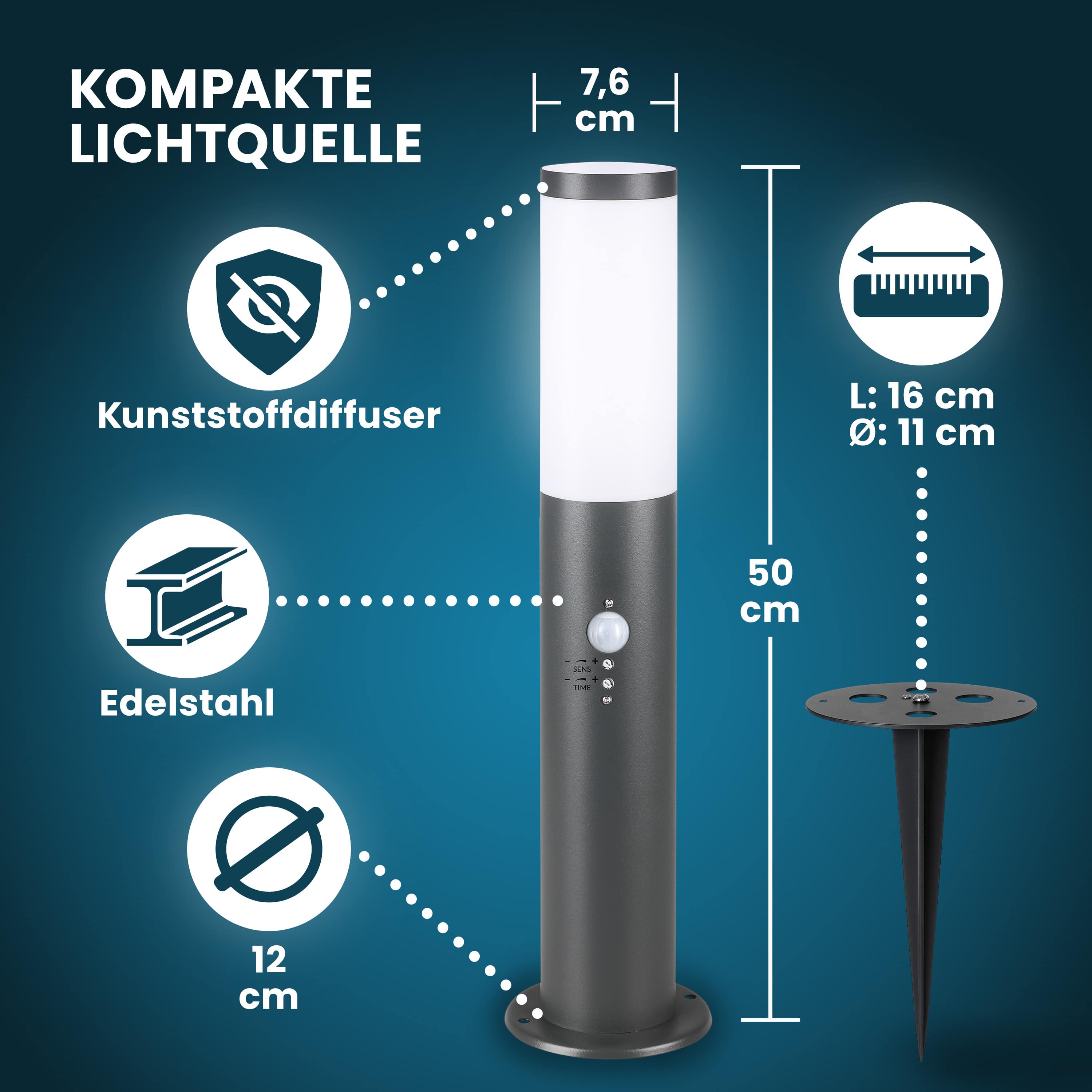 Padlamp\u0020Dahlia\u0020met\u0020sensor\u0020Antraciet Padlamp\u0020Dahlia\u0020met\u0020sensor\u0020Antraciet