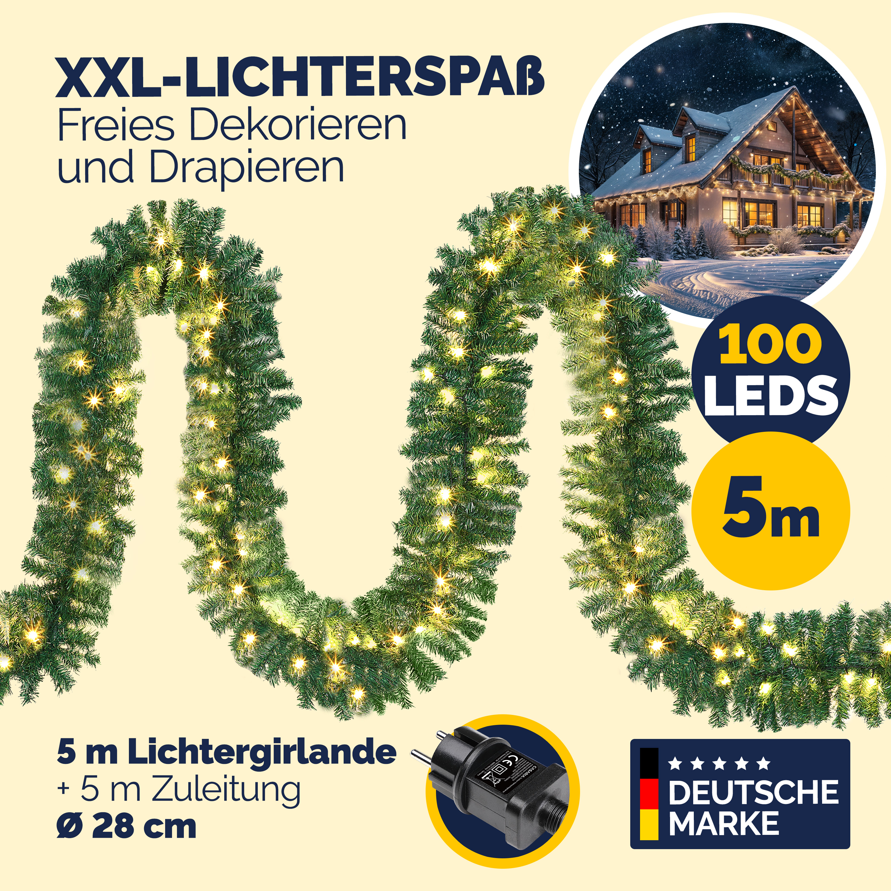 Kerstslinger\u00205m\u0020incl\u0020Afstandsbediening Kerstslinger\u00205m\u0020incl\u0020Afstandsbediening