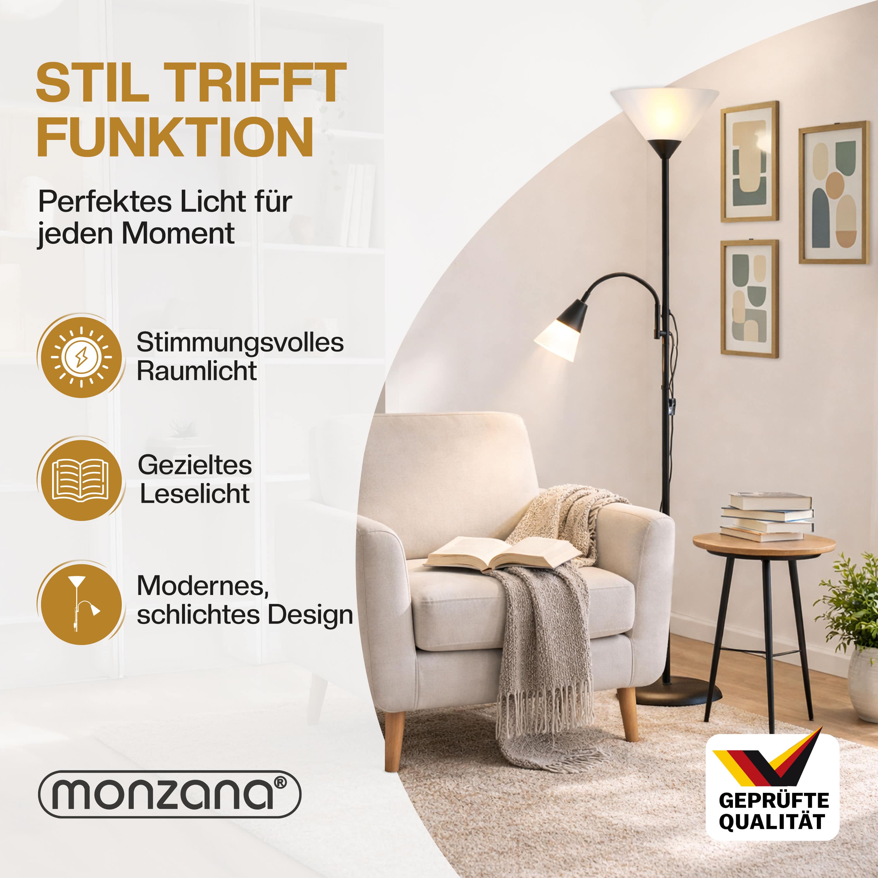 Staande\u0020lamp\u0020Alissa\u0020zwart