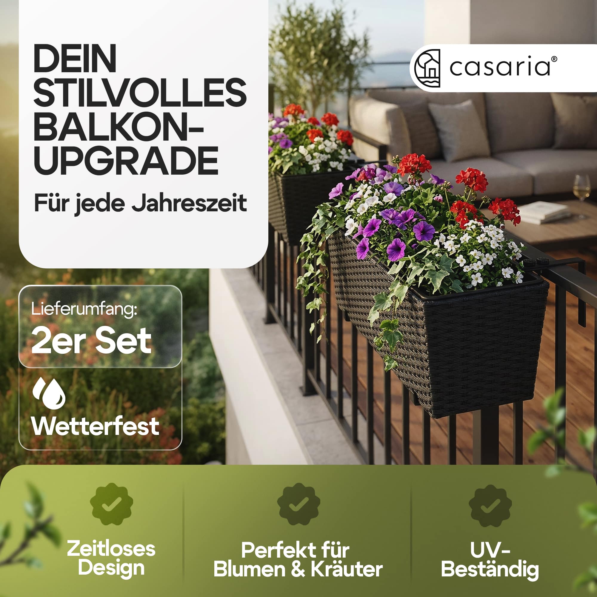 Polyrotan\u0020Balkonbak\u0020Set\u0020van\u00202\u0020Zwart Polyrotan\u0020Balkonbak\u0020Set\u0020van\u00202\u0020Zwart