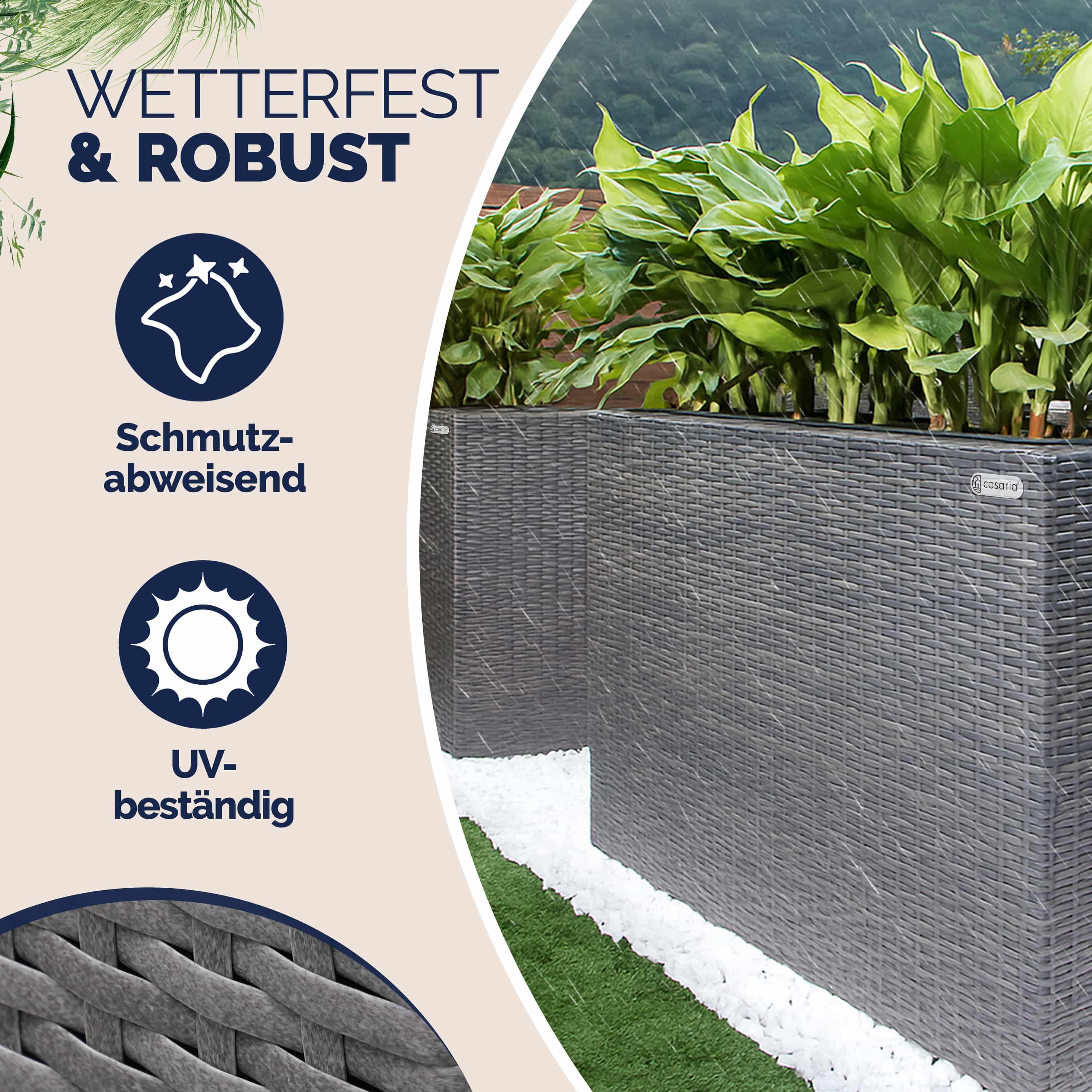 Hoge\u0020Plantenbak\u0020Grijs\u0020Kunststof\u002095x27x60cm Hoge\u0020Plantenbak\u0020Grijs\u0020Kunststof\u002095x27x60cm