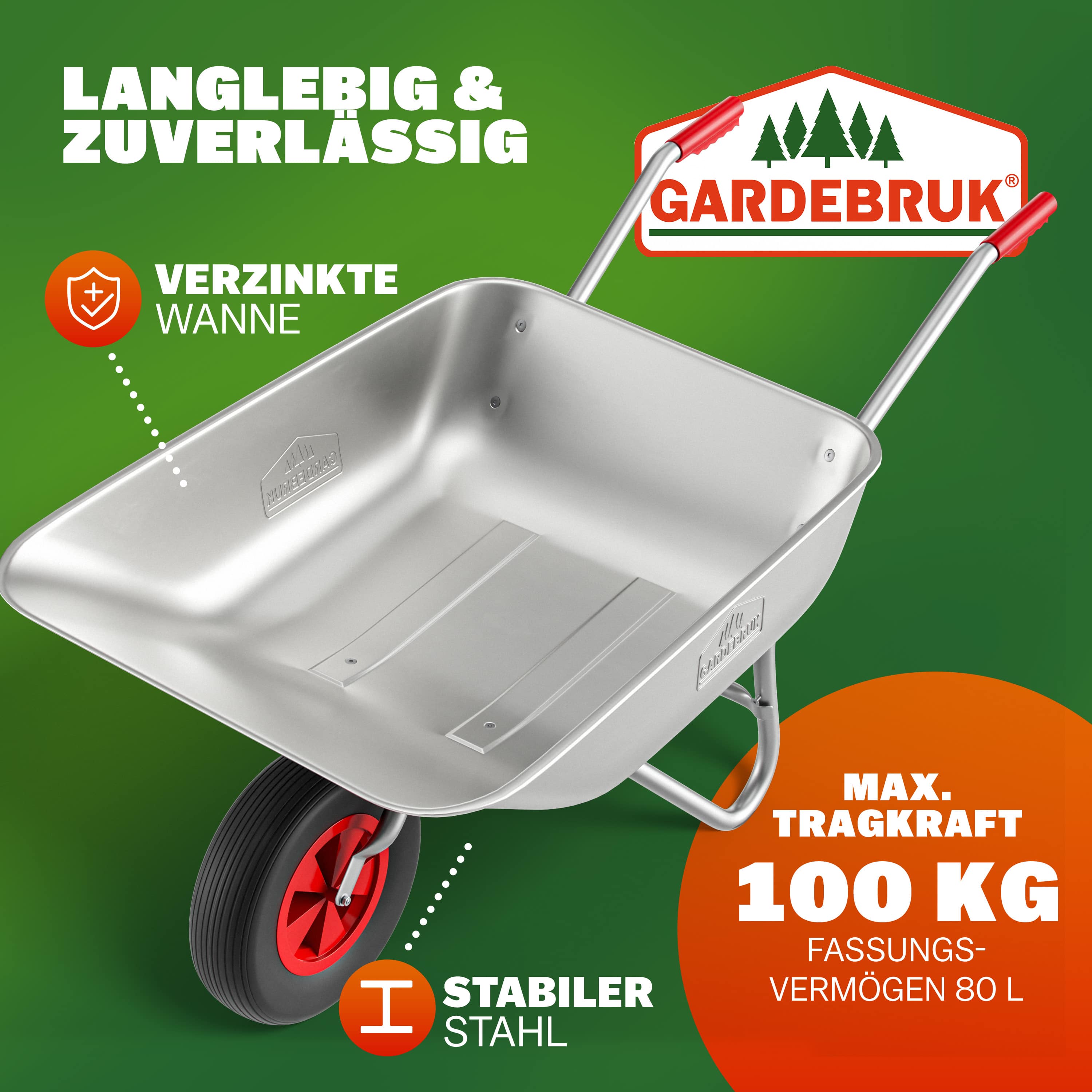 Kruiwagen\u0020Metaal\u002080L\u0020max\u0020100kg