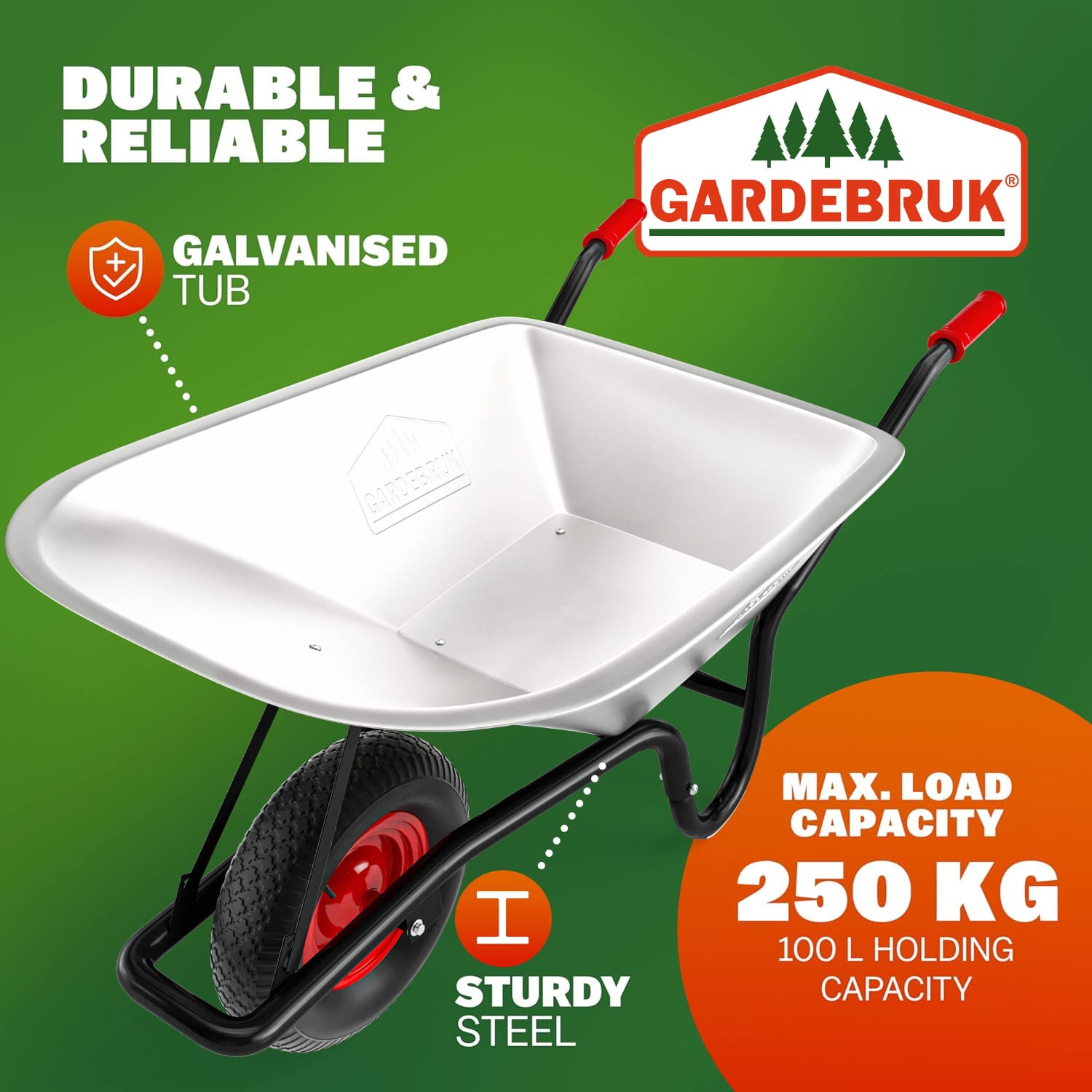 Kruiwagen\u0020Metaal\u0020100L\u0020max\u0020250kg