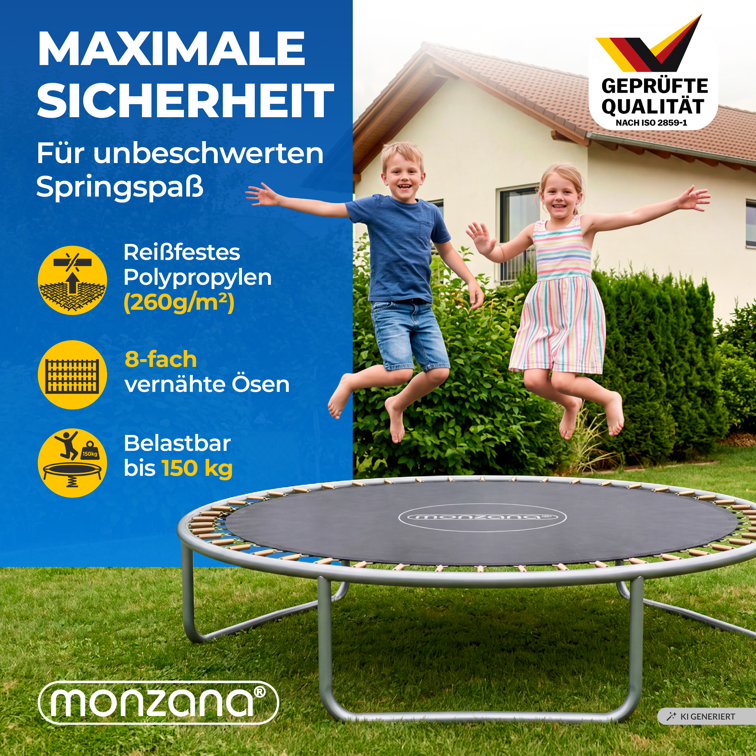 Trampoline\u0020Springmat\u0020Zwart\u0020\u00F8305cm