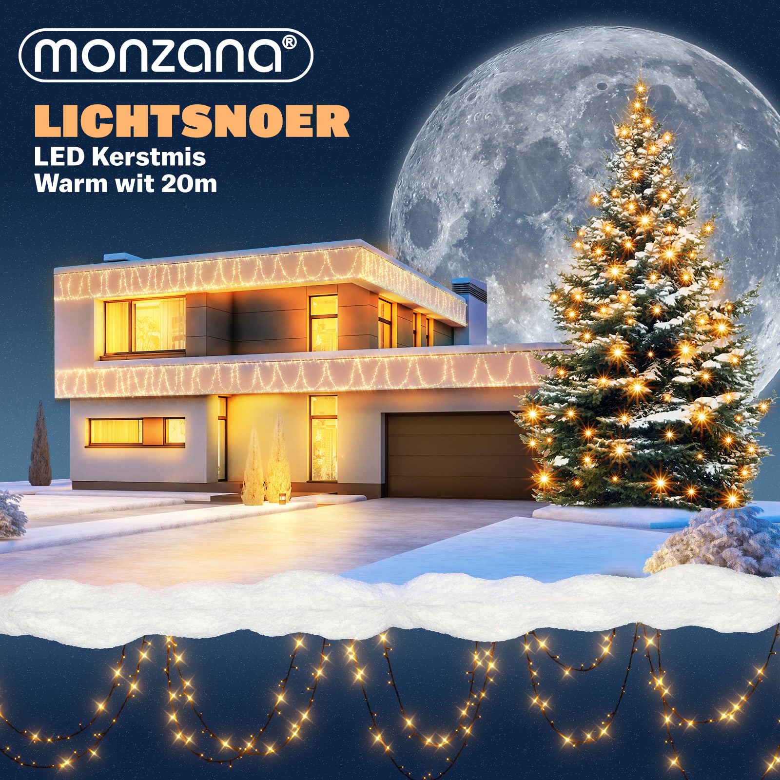 Kerstverlichting\u0020Warm\u0020Wit\u002020m\u0020Afstandsbediening