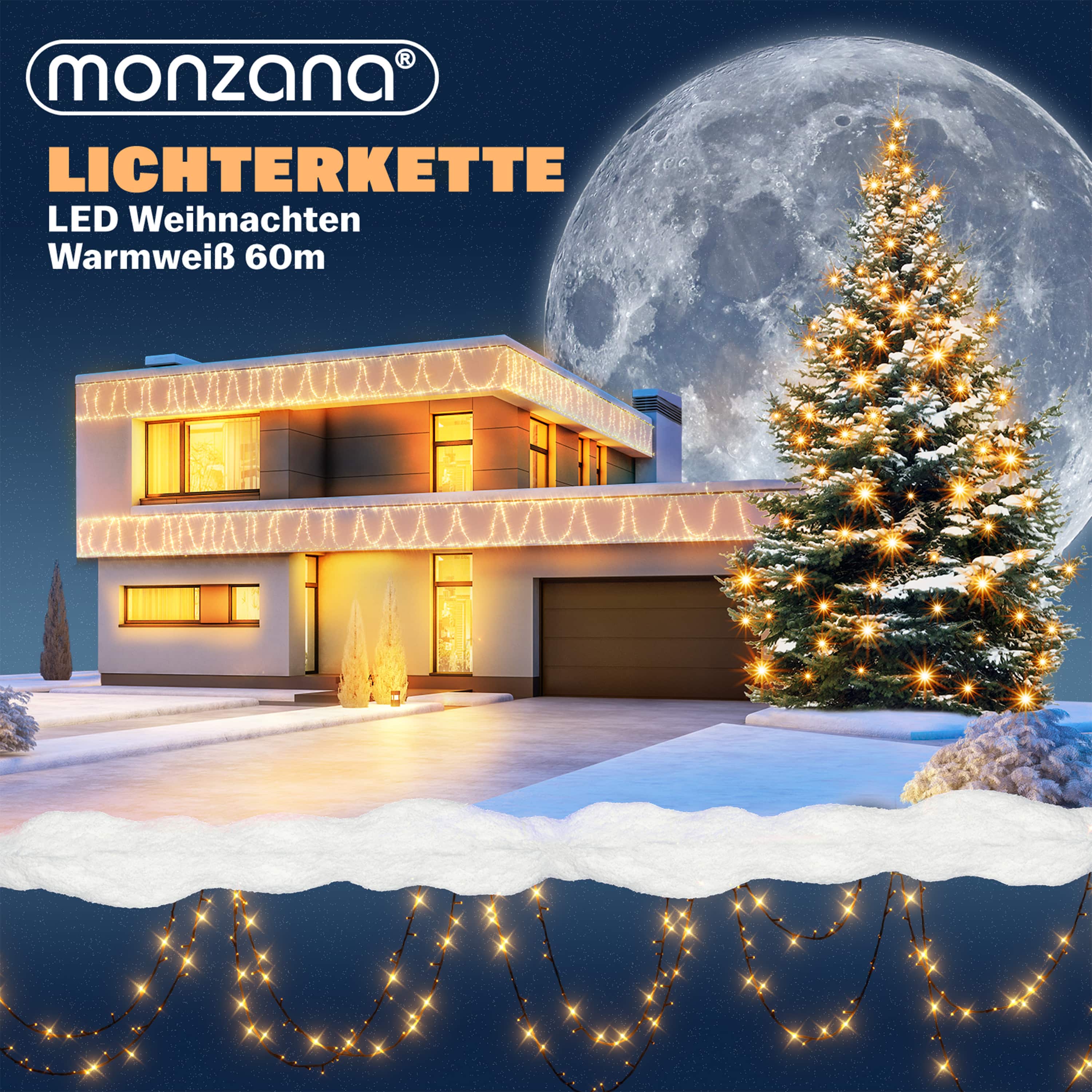 Kerstverlichting\u0020Warm\u0020Wit\u002060m\u0020Afstandsbediening