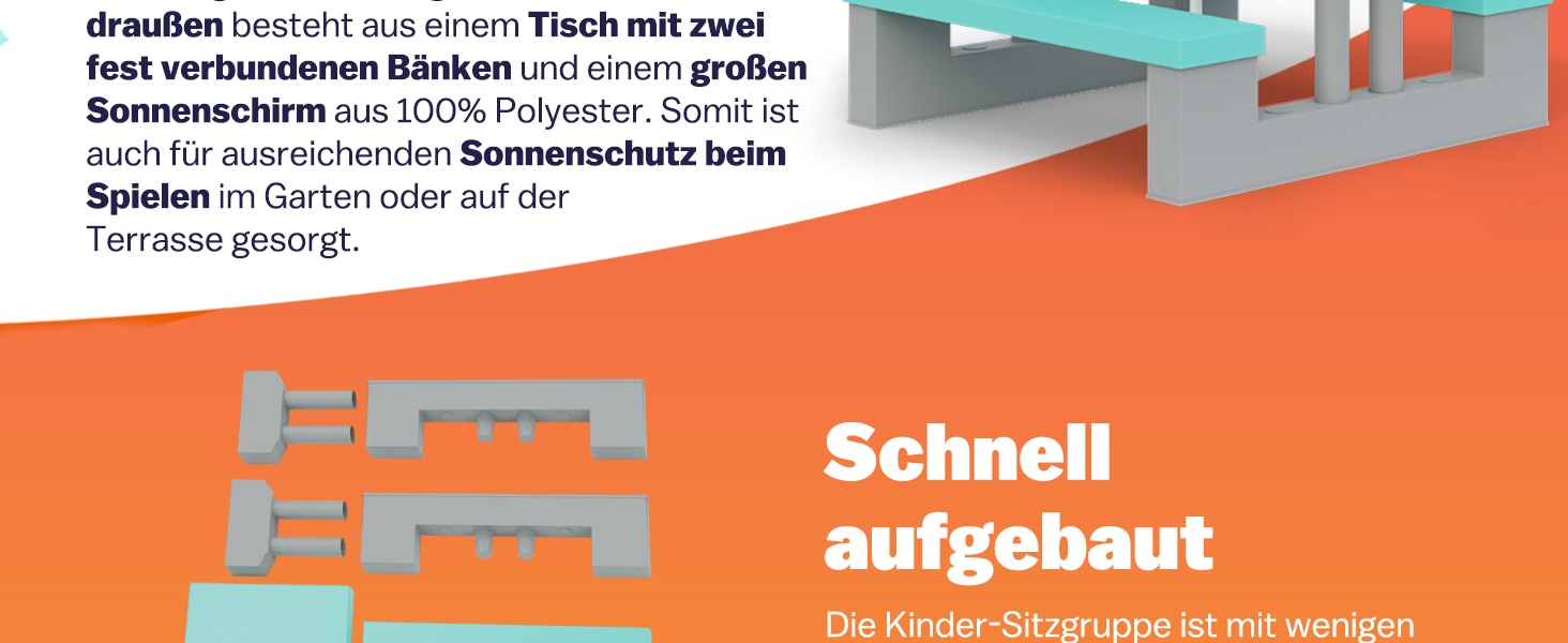 Picknicktafel\u0020voor\u0020Kinderen\u0020Munt\u0020met\u0020Parasol