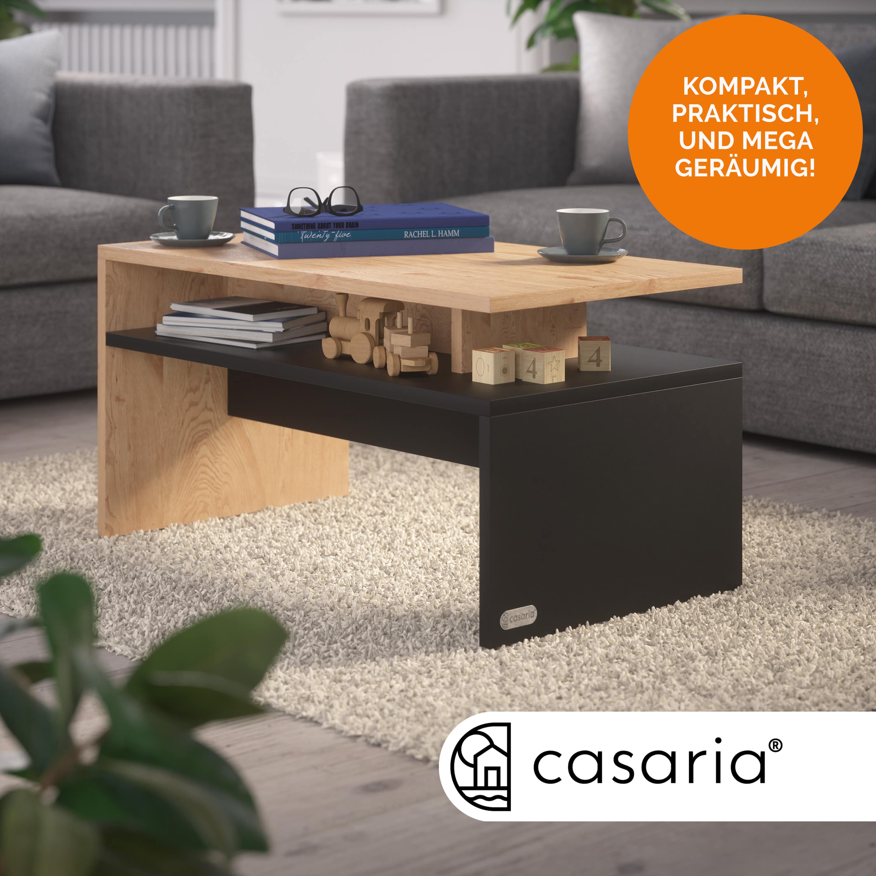 Salontafel\u0020Sacramento\u0020Hout\u002FGrijs\u002095x55x50cm Salontafel\u0020Sacramento\u0020Hout\u002FGrijs\u002095x55x50cm