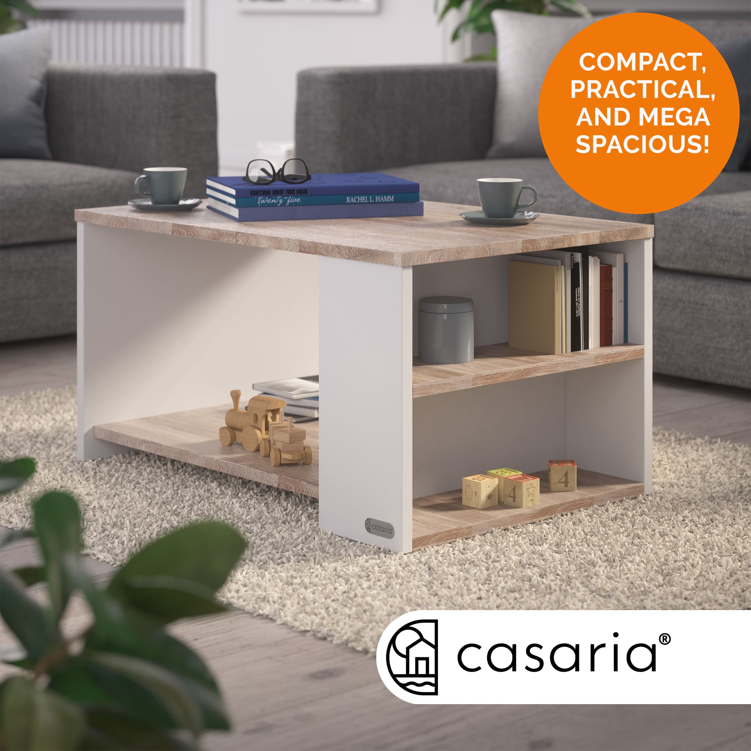 Salontafel\u0020Santa\u0020Cruz\u0020Wit\u002FEik\u002090x60x50cm Salontafel\u0020Santa\u0020Cruz\u0020Wit\u002FEik\u002090x60x50cm