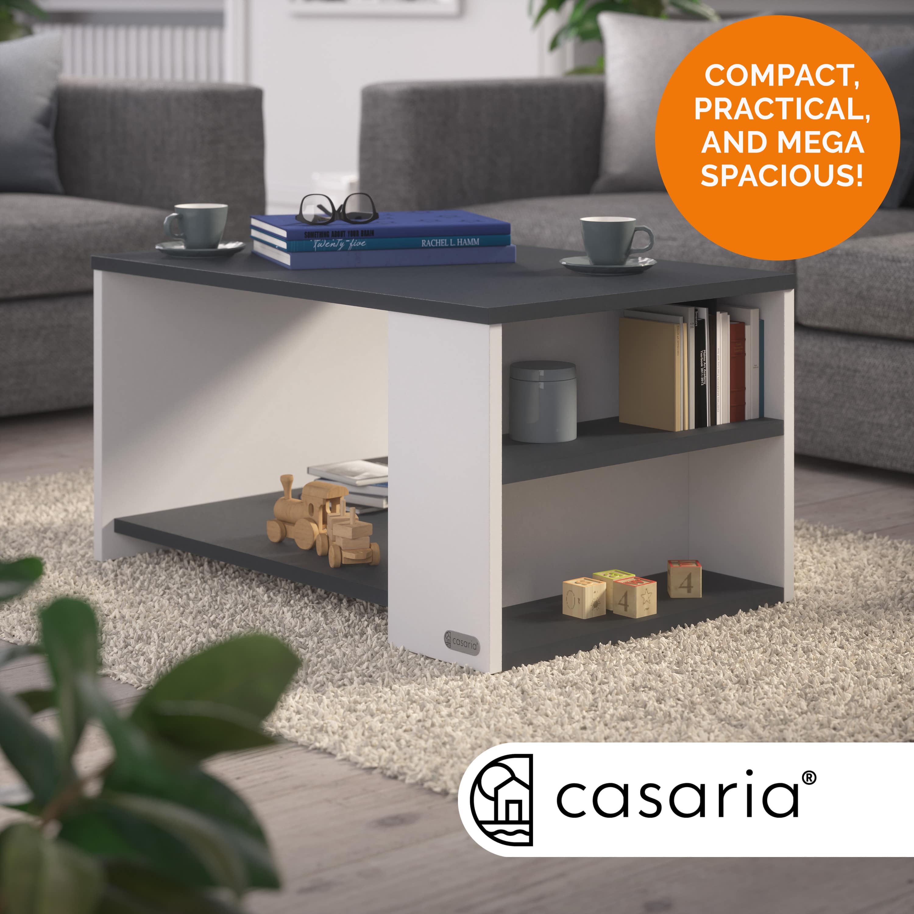 Salontafel\u0020Santa\u0020Cruz\u0020Wit\u002FAntraciet\u002090x60x50cm Salontafel\u0020Santa\u0020Cruz\u0020Wit\u002FAntraciet\u002090x60x50cm