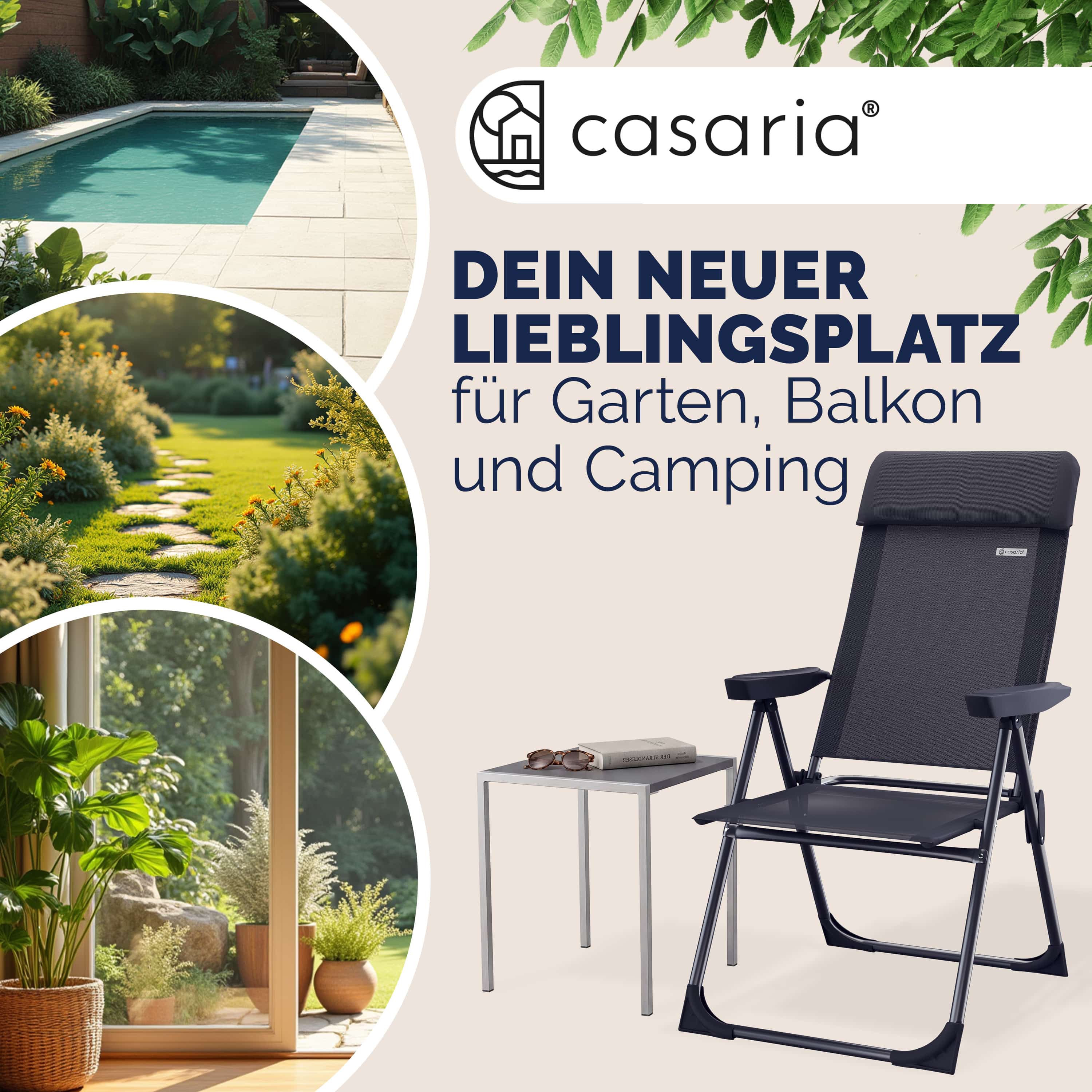 Tuinstoel\u0020met\u0020Hoge\u0020Rugleuning\u00202\u0020Stuks\u0020Antraciet\u0020Aluminium