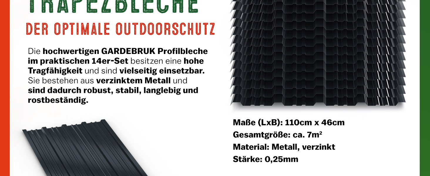 Trapezium\u0020Dakplaten\u002014\u0020Stuks\u0020Antraciet\u0020Metaal\u0020110x46cm
