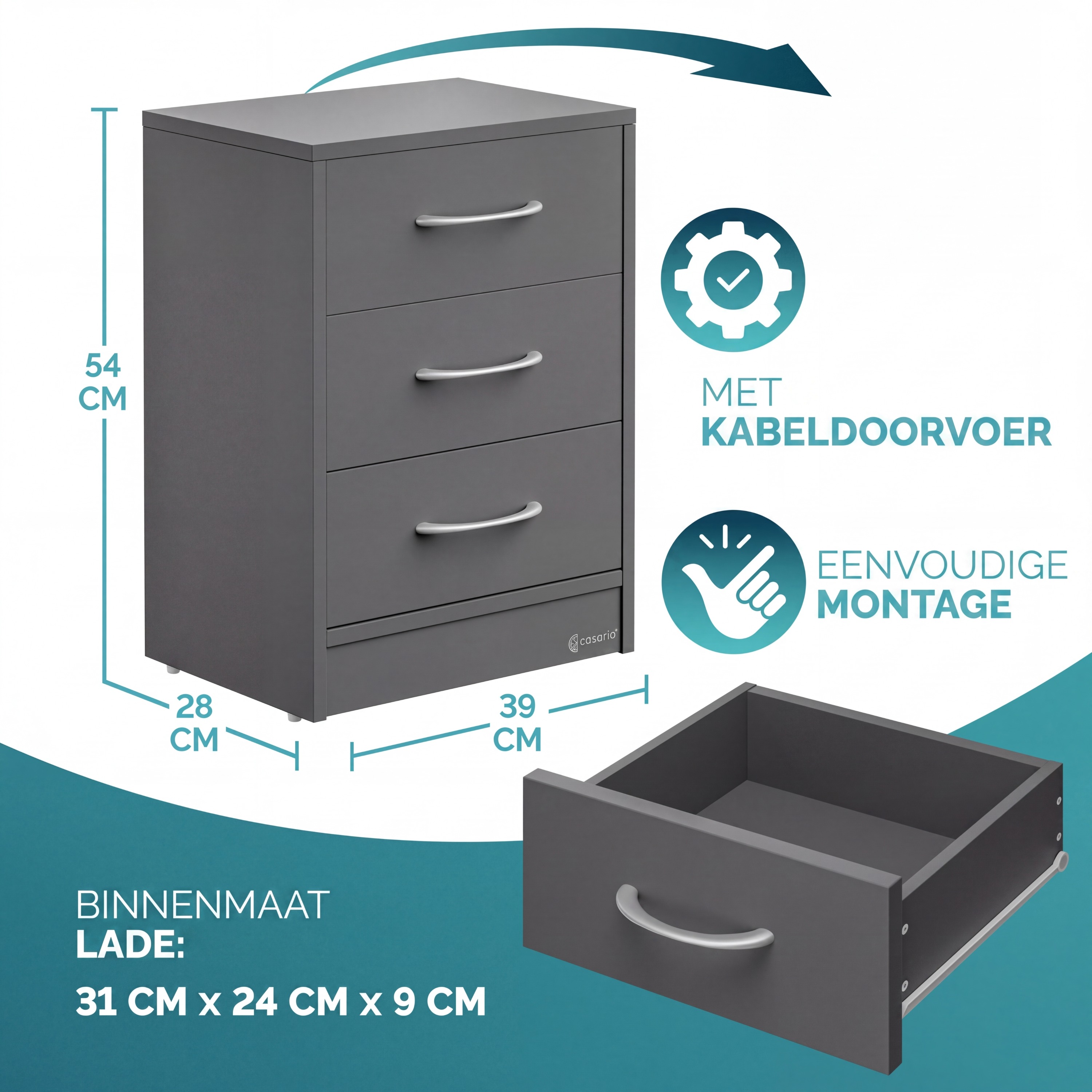 Nachtkastje\u0020Eloise\u00202\u0020Stuks\u0020Antraciet\u002054x39x28cm Nachtkastje\u0020Eloise\u00202\u0020Stuks\u0020Antraciet\u002054x39x28cm