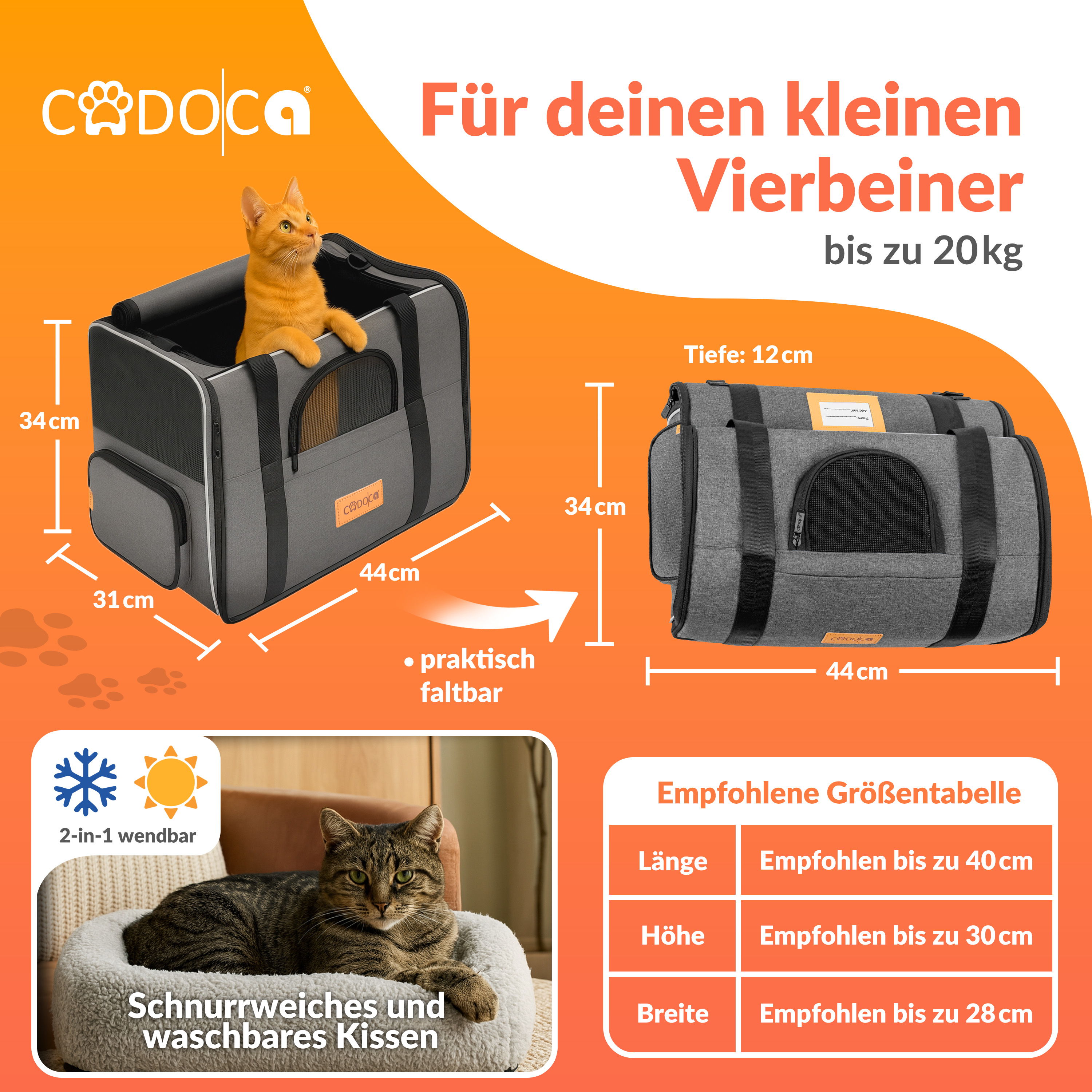 Kattentransportbox\u0020grijs\u002044x34x31cm\u0020tot\u002020kg Kattentransportbox\u0020grijs\u002044x34x31cm\u0020tot\u002020kg