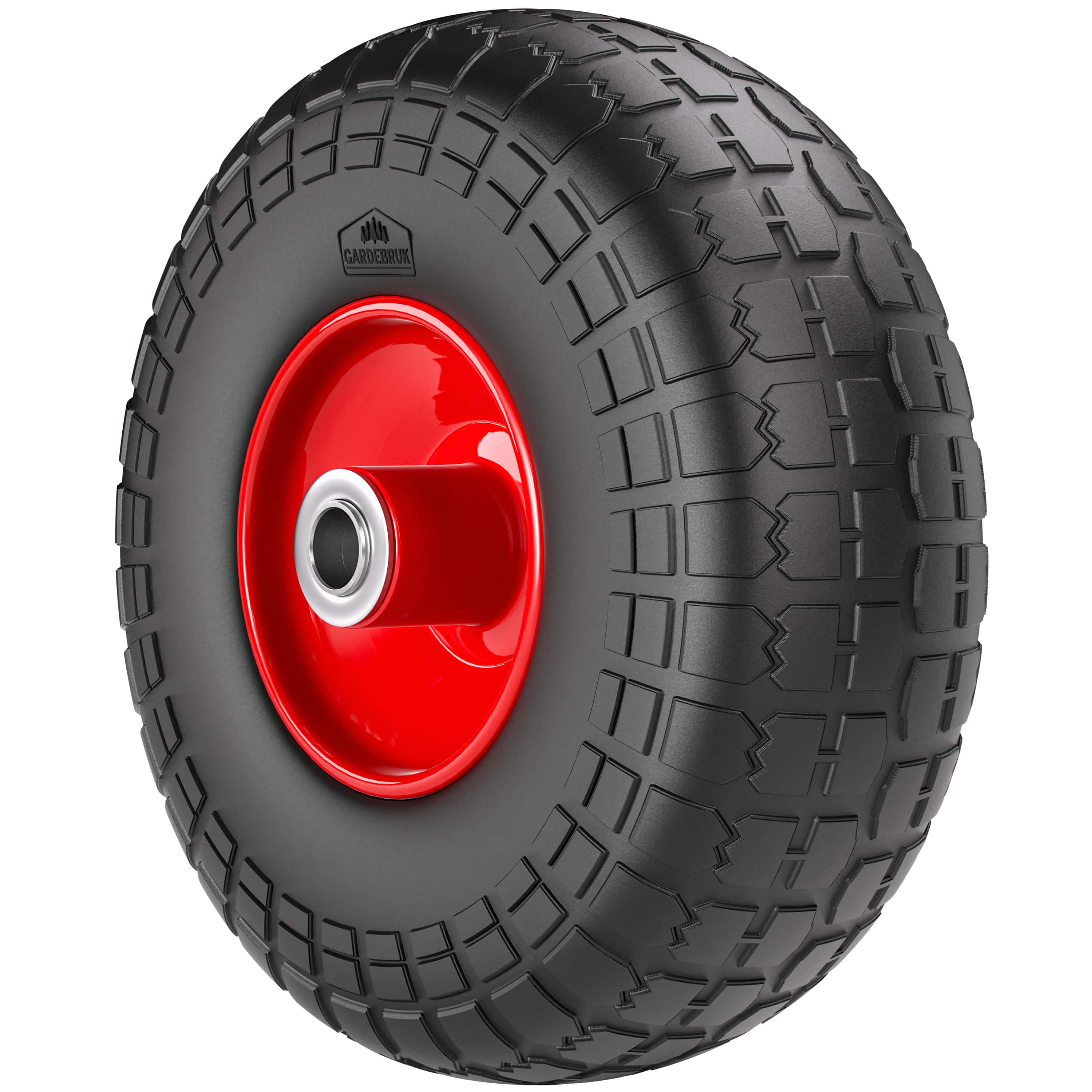 Steekwagenwiel\u0020set\u0020van\u00202\u0020Zwart\u0020massief\u0020rubber