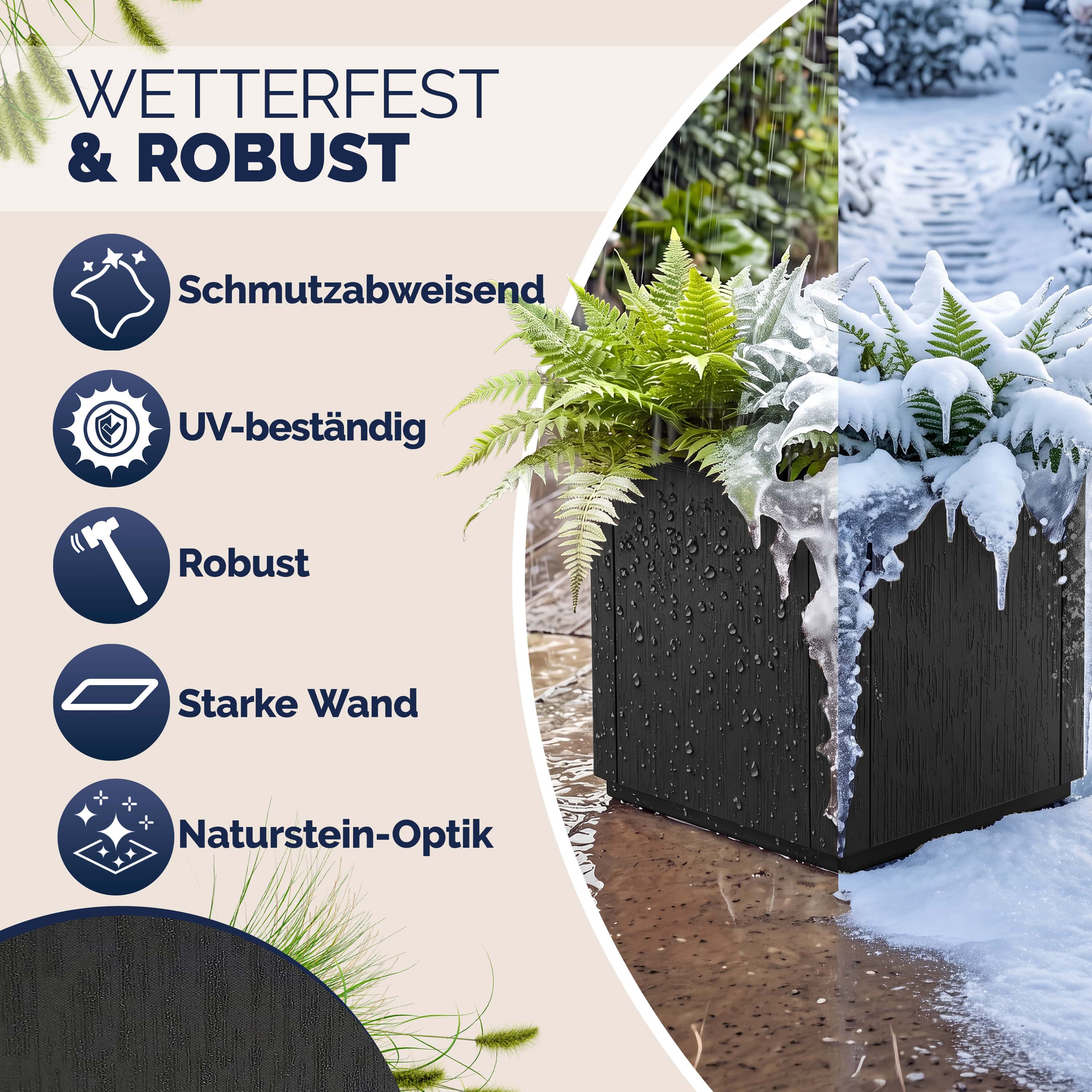 Bloempot\u0020Ethica\u0020antraciet\u0020kunststof\u002036x36x35\u0020cm Bloempot\u0020Ethica\u0020antraciet\u0020kunststof\u002036x36x35\u0020cm