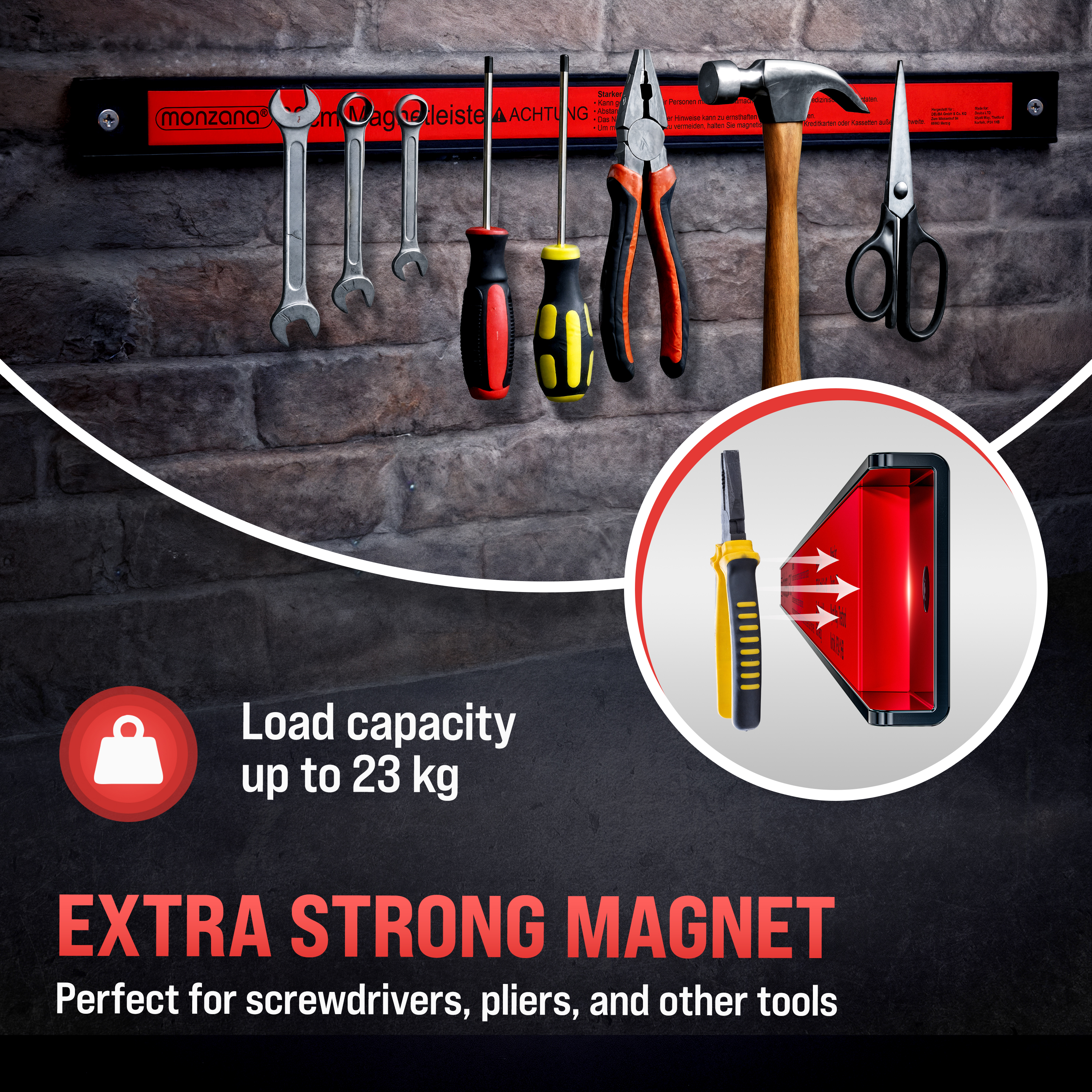 Magnetische\u0020Gereedschapshouder\u00203\u0020stuks\u002060cm