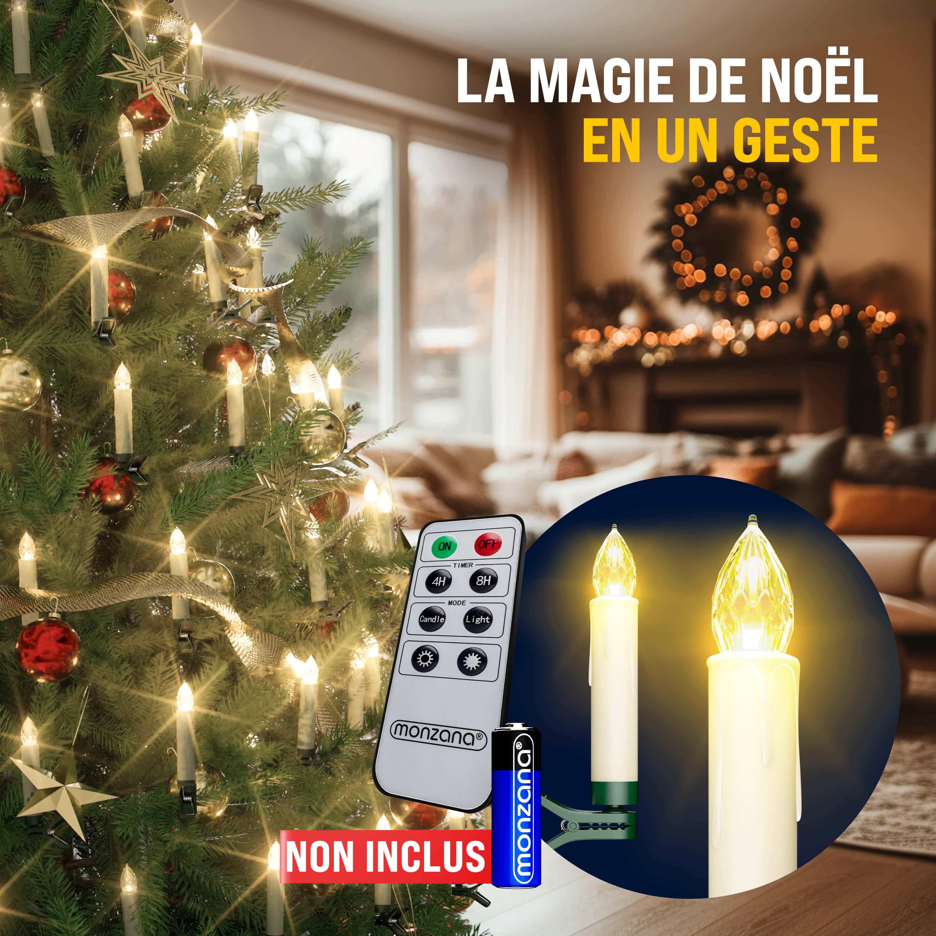 Kerstboomverlichting\u002040\u0020LED\u0020Kaarsen\u0020Warmwit Kerstboomverlichting\u002040\u0020LED\u0020Kaarsen\u0020Warmwit