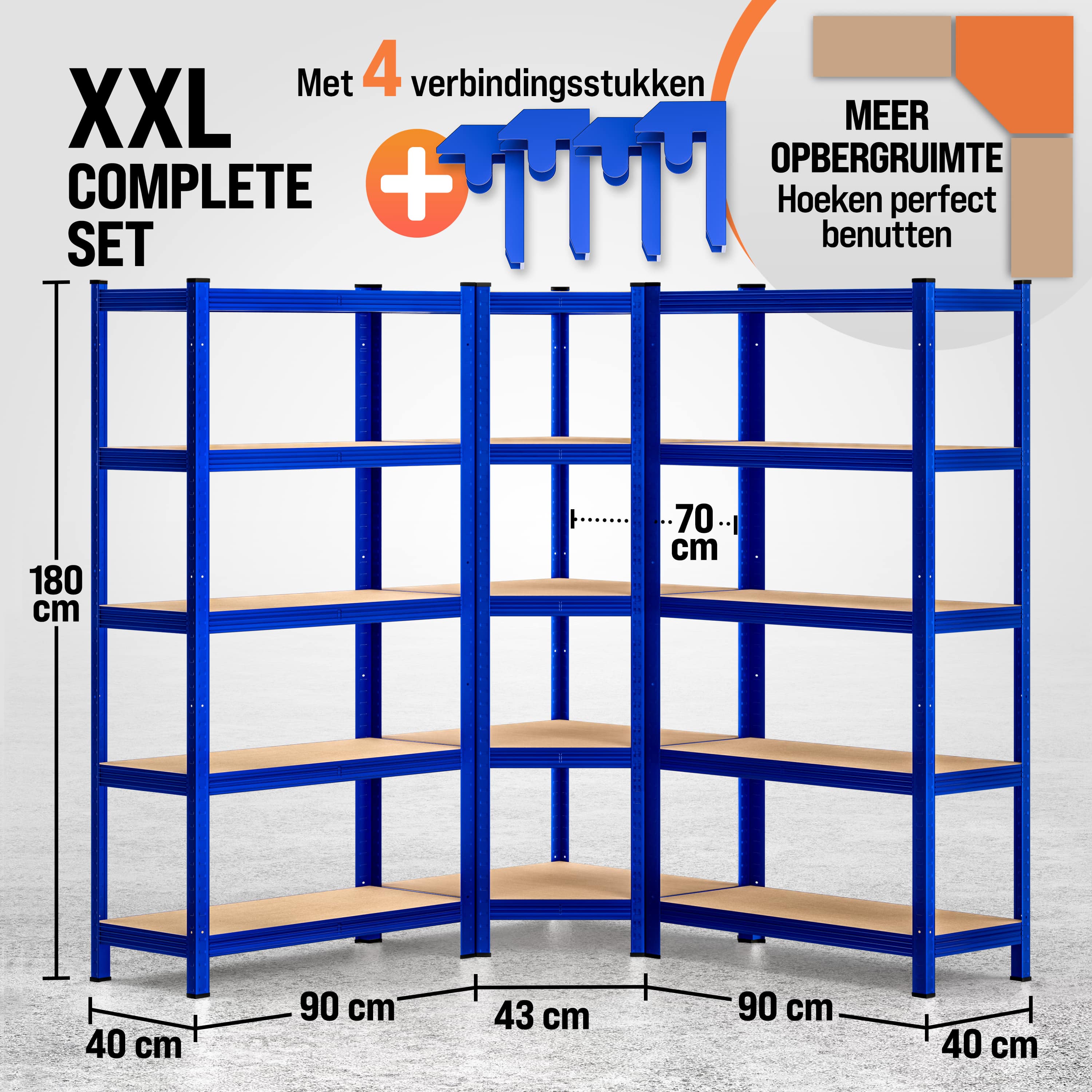 Stellingkast\u0020en\u0020hoekrekken\u0020set\u0020van\u00203\u0020Blauw\u0020875kg\u0020per\u0020stuk Stellingkast\u0020en\u0020hoekrekken\u0020set\u0020van\u00203\u0020Blauw\u0020875kg\u0020per\u0020stuk