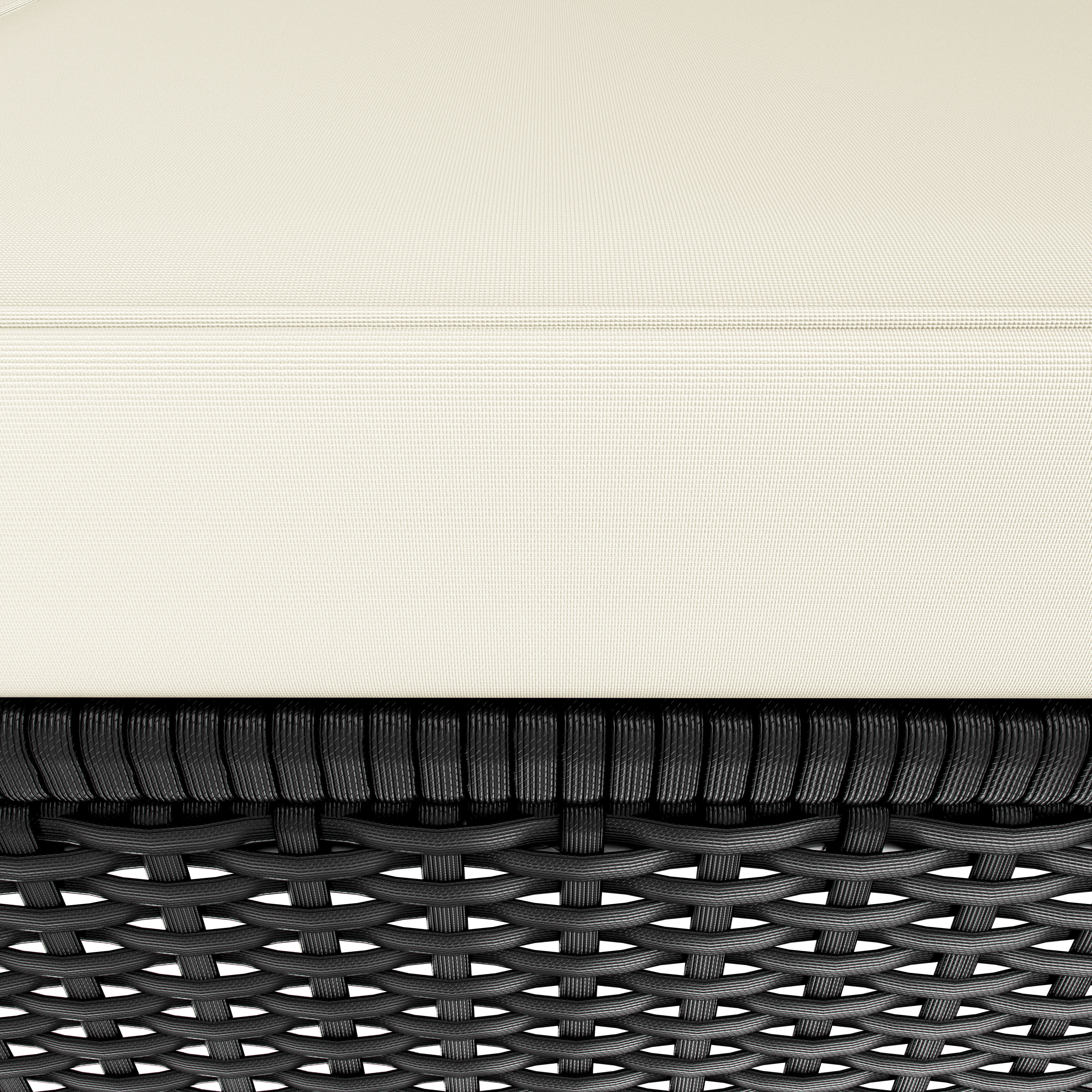 Polyrotan\u0020ligbed\u0020Zwart\u002FCr\u00E8me\u0020200x160x33cm Polyrotan\u0020ligbed\u0020Zwart\u002FCr\u00E8me\u0020200x160x33cm