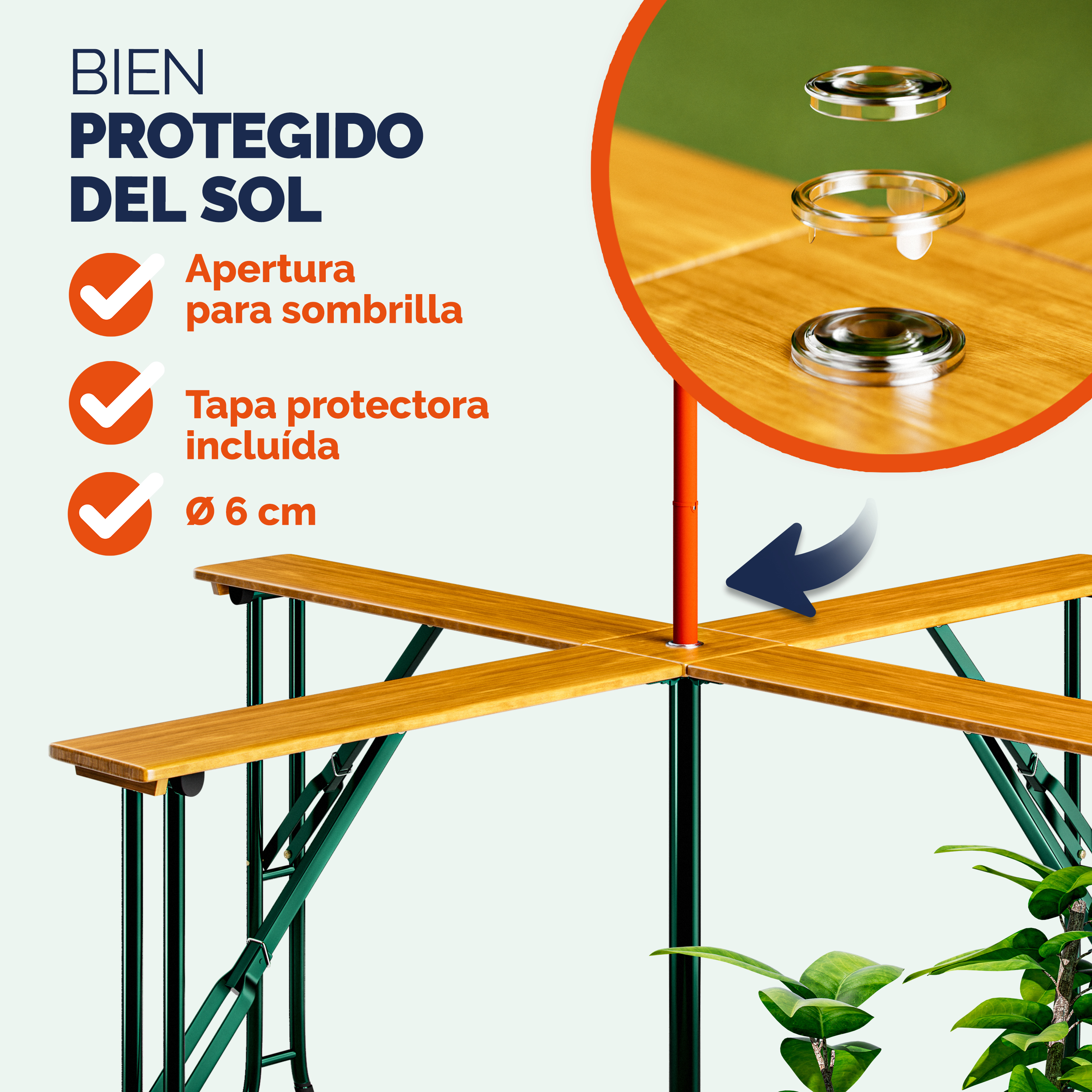 Statafel\u0020XXL\u0020Quattro\u0020Hout\u0020241x241x104cm\u0020Inklapbaar